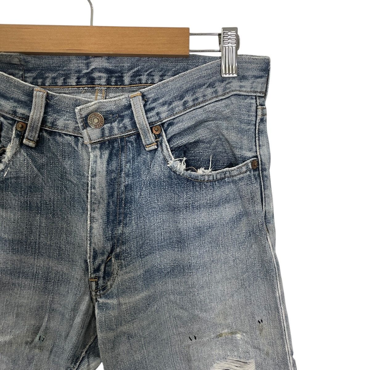 Levi's Vintage Levis 505 Distressed Denim Jeans Size US 28 / EU 44 - 4 Thumbnail