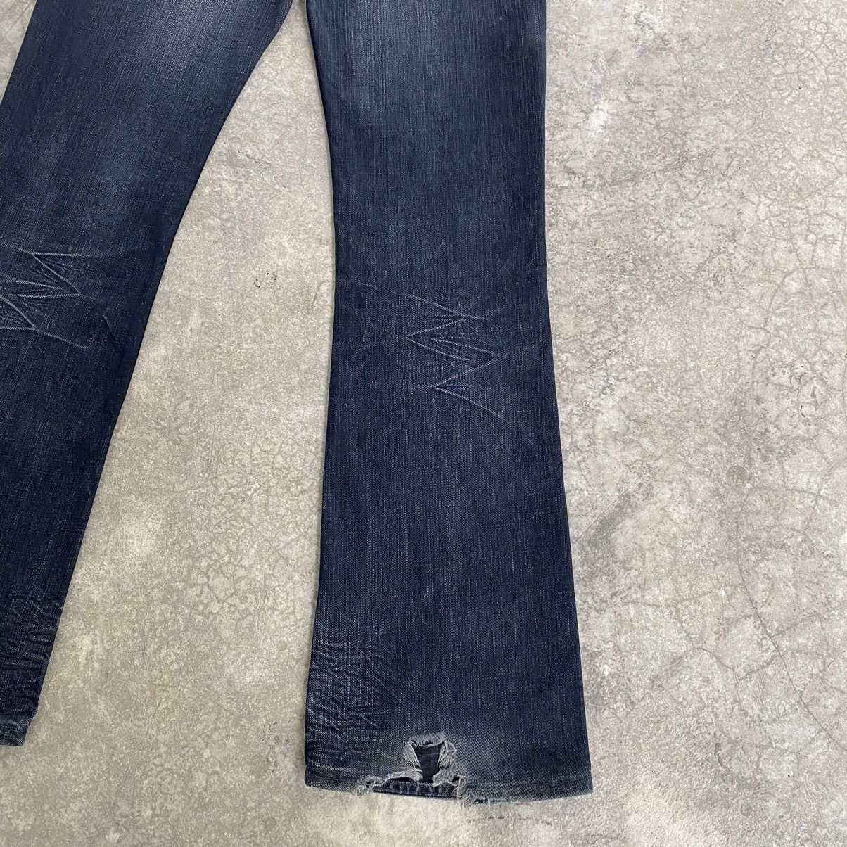 Lee Vintage Lee Faded Black Flared Denim Jeans Size US 34 / EU 50 - 19 Thumbnail