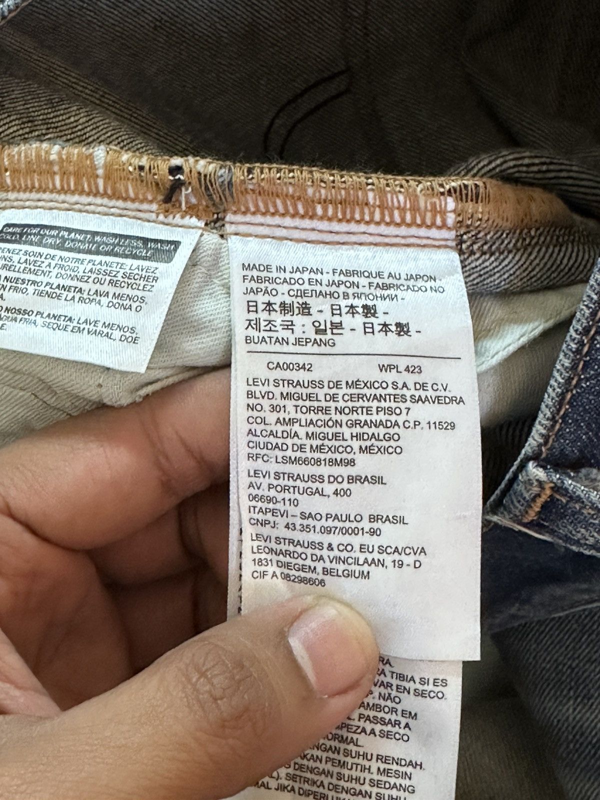 Levi's Made & Crafted Levi’s 502 Made&Crafted Tapered Big E Selvedge Mudwash Denim Size US 33 - 11 Thumbnail