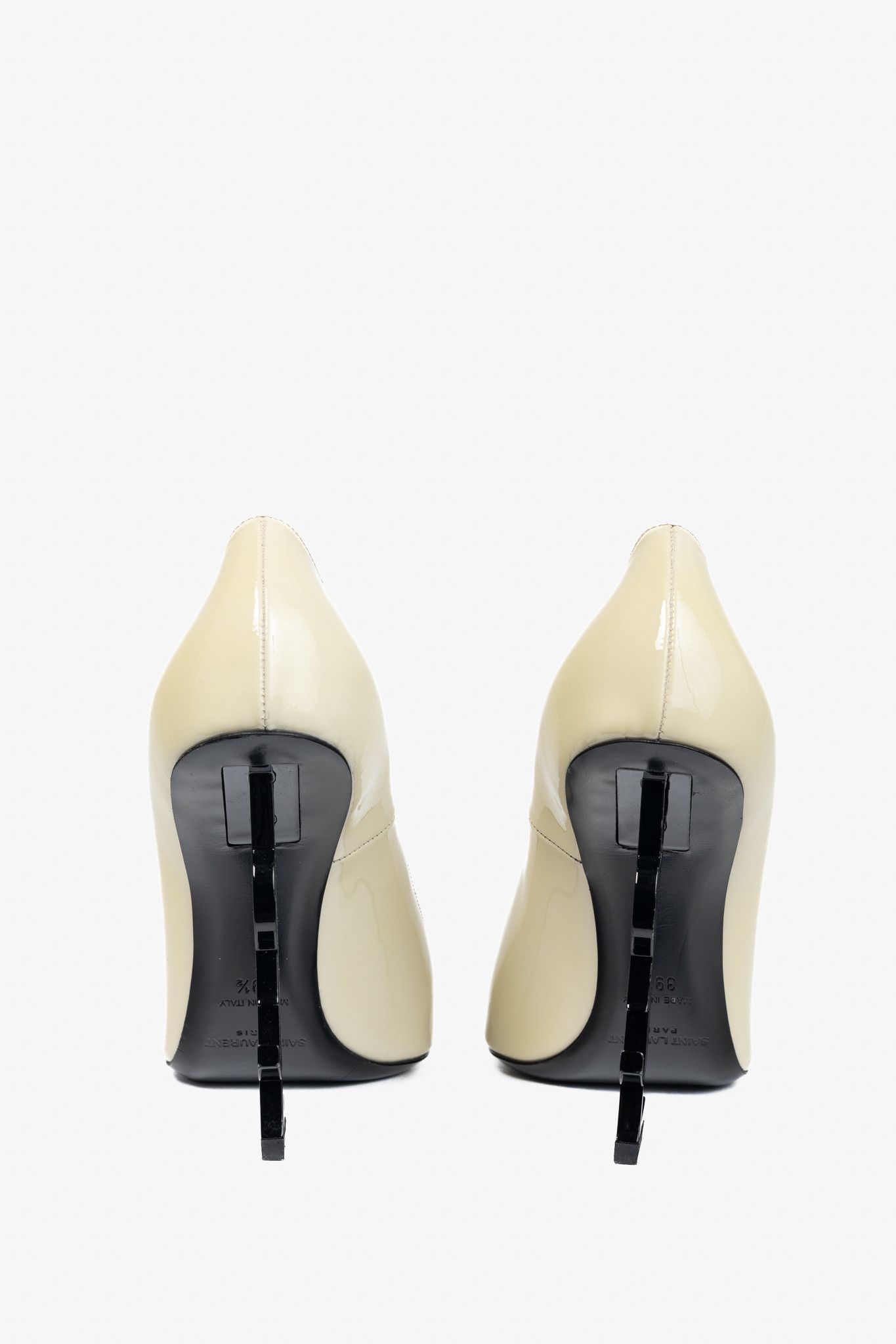 Saint Laurent Paris Saint Laurent Opyum Patent YSL Cassandre Pointed-Toe Pumps Size US 9 / IT 39 - 3 Thumbnail