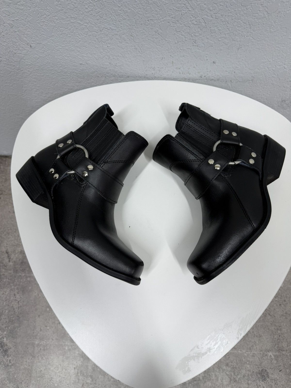 If Six Was Nine Vintage Italian AS 98 Rick Owens Style Leather Cowboy Boots Size US 9 / EU 42 - 10 Thumbnail