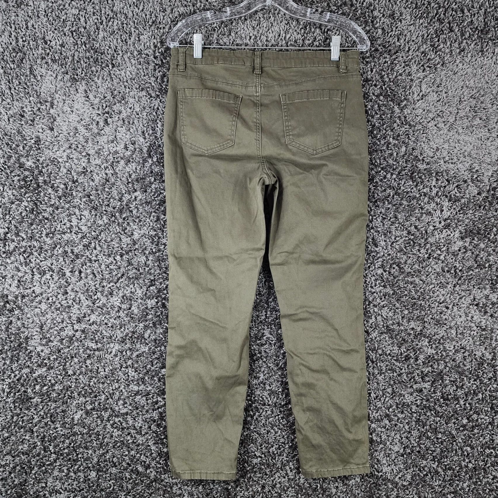 Buffalo David Bitton BUFFALO DAVID BITTON Womens Green Mid Rise Stretch Skinny Pants Size 30 Regular Waist 30in Inseam 26in Ankle Womens Size 30" / US 8 / IT 44 - 6 Thumbnail