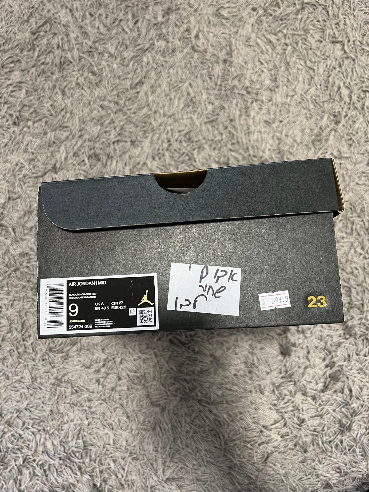 Nike Jordan 1 Mid Chicago toe Size US 9 / EU 42 - 12 Thumbnail