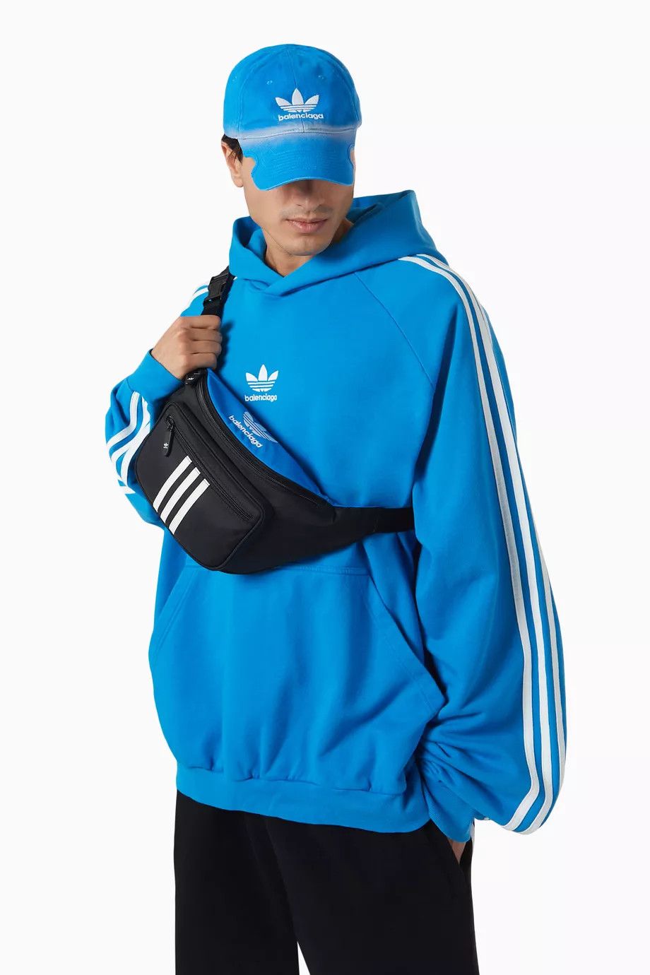 Adidas × Balenciaga o1s1wg110924 Size: OS / Beltpack in Black/Blue Size ONE SIZE - 2 Thumbnail