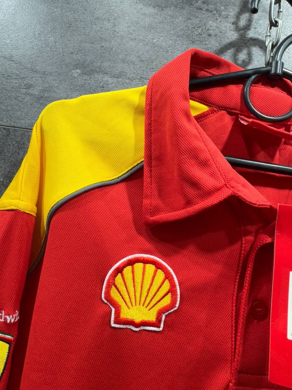 Ferrari Shell Ferrari Long Sleeve Polo Shirt Racing Global Fit F1 Size US L / EU 52-54 / 3 - 9 Thumbnail