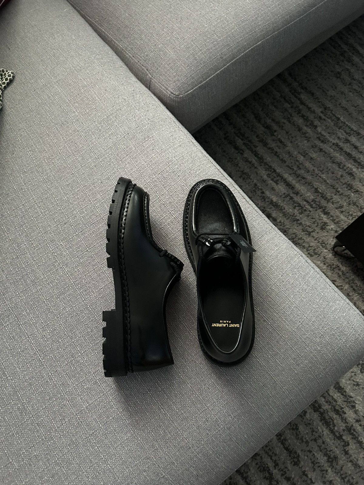 Saint Laurent Paris Saint Laurent Ponyhair lth Derbys blk 41 Size US 8 / EU 41 - 4 Thumbnail