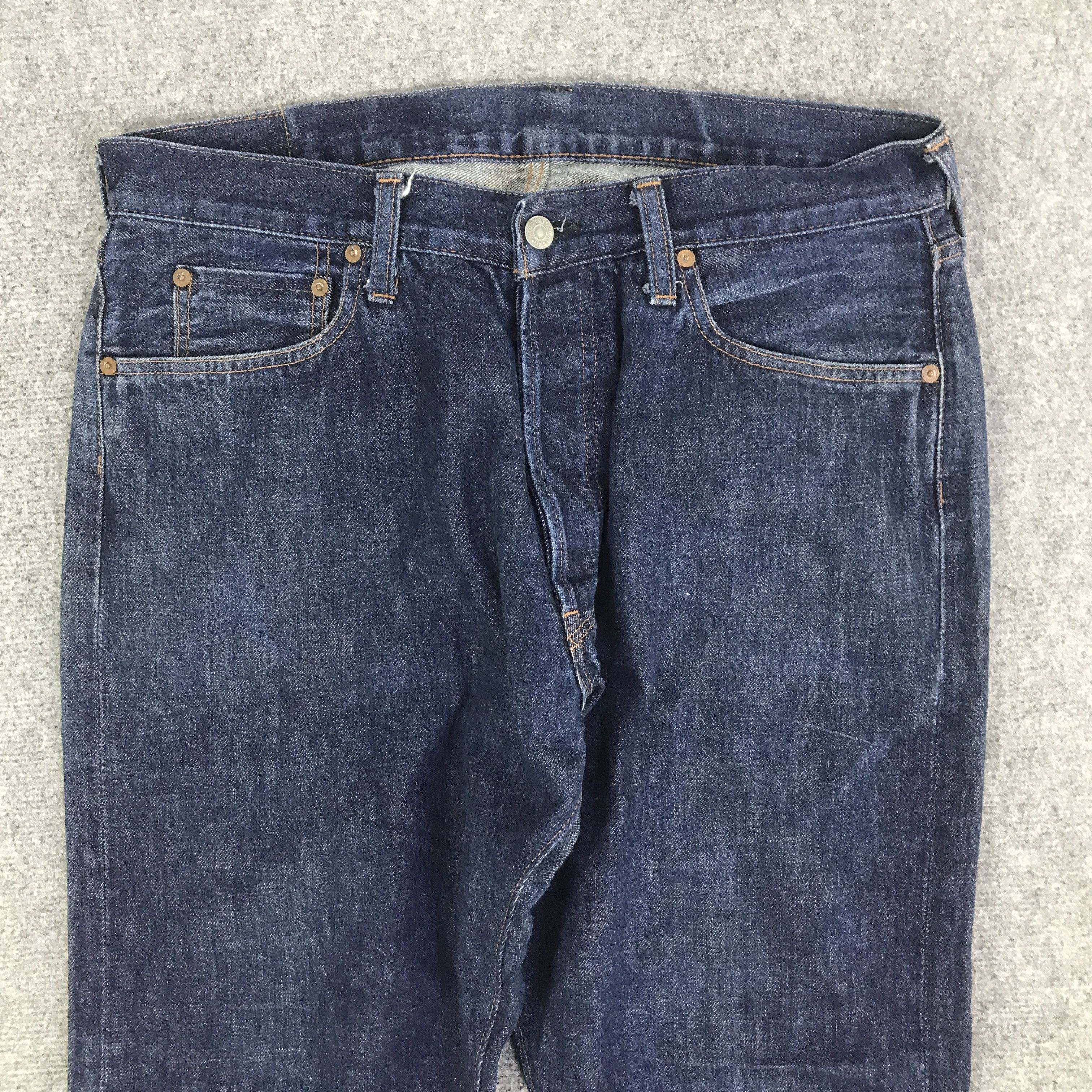Studio D'Artisan STUDIO D'ARTISAN BLUE DENIM RED LINE DENIM PANTS K130B4 Size US 33 - 2 Thumbnail