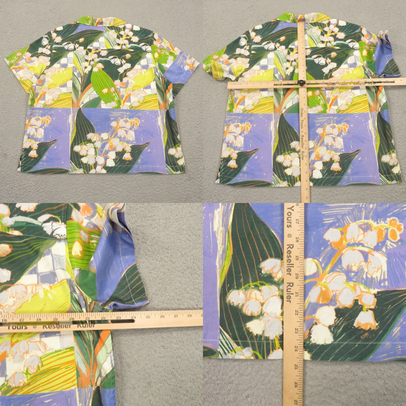 Saturdays NYC Saturdays NYC Shirt Womens Large Floral Tencel Camp Collar Dani Garden Floral Size L / US 10 / IT 46 - 8 Thumbnail