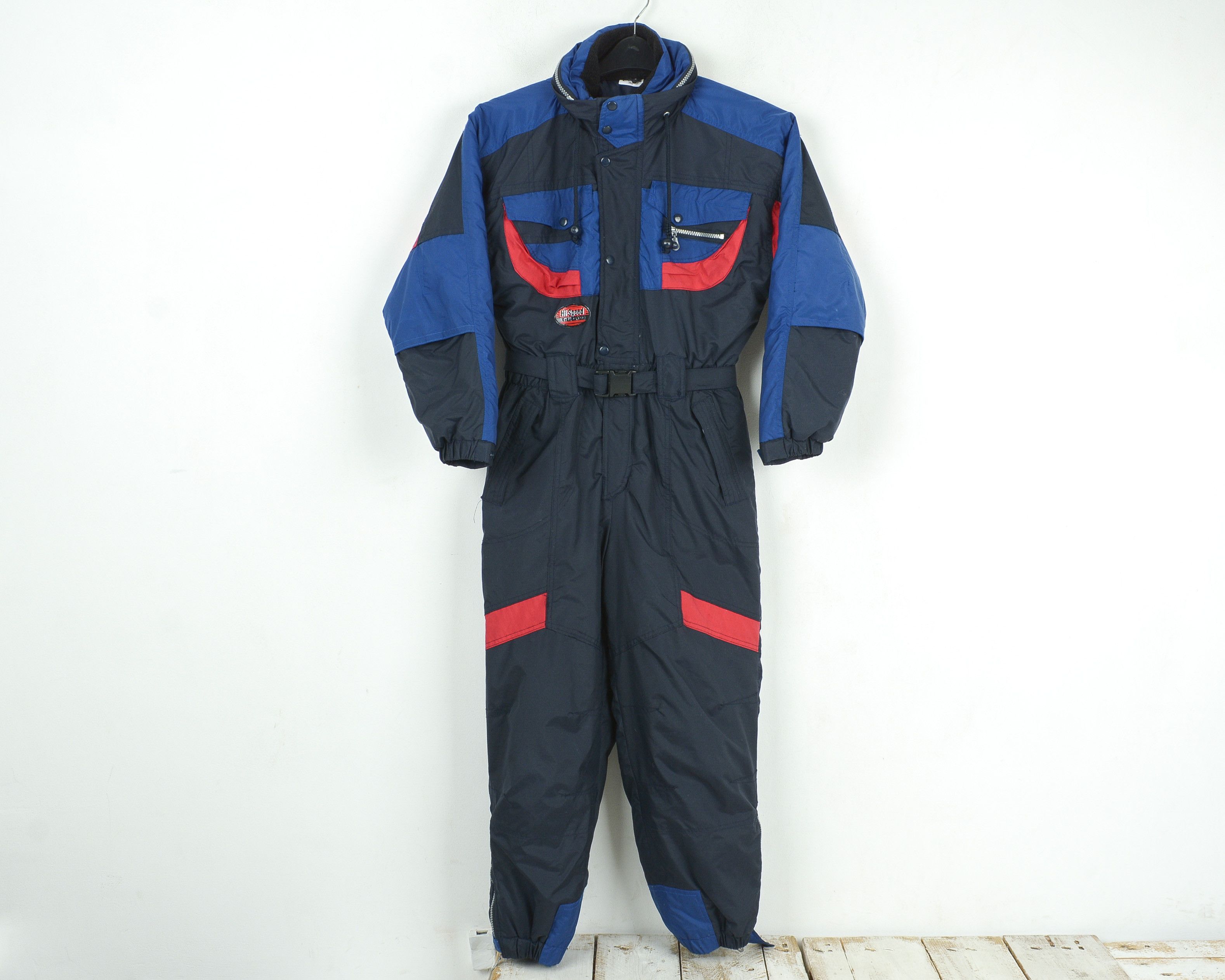 image of Vintage Chicane Xxs Ski Suit Jumpsuit Overalls Coveralls Snow Suit in Black, Women's (Size 24)