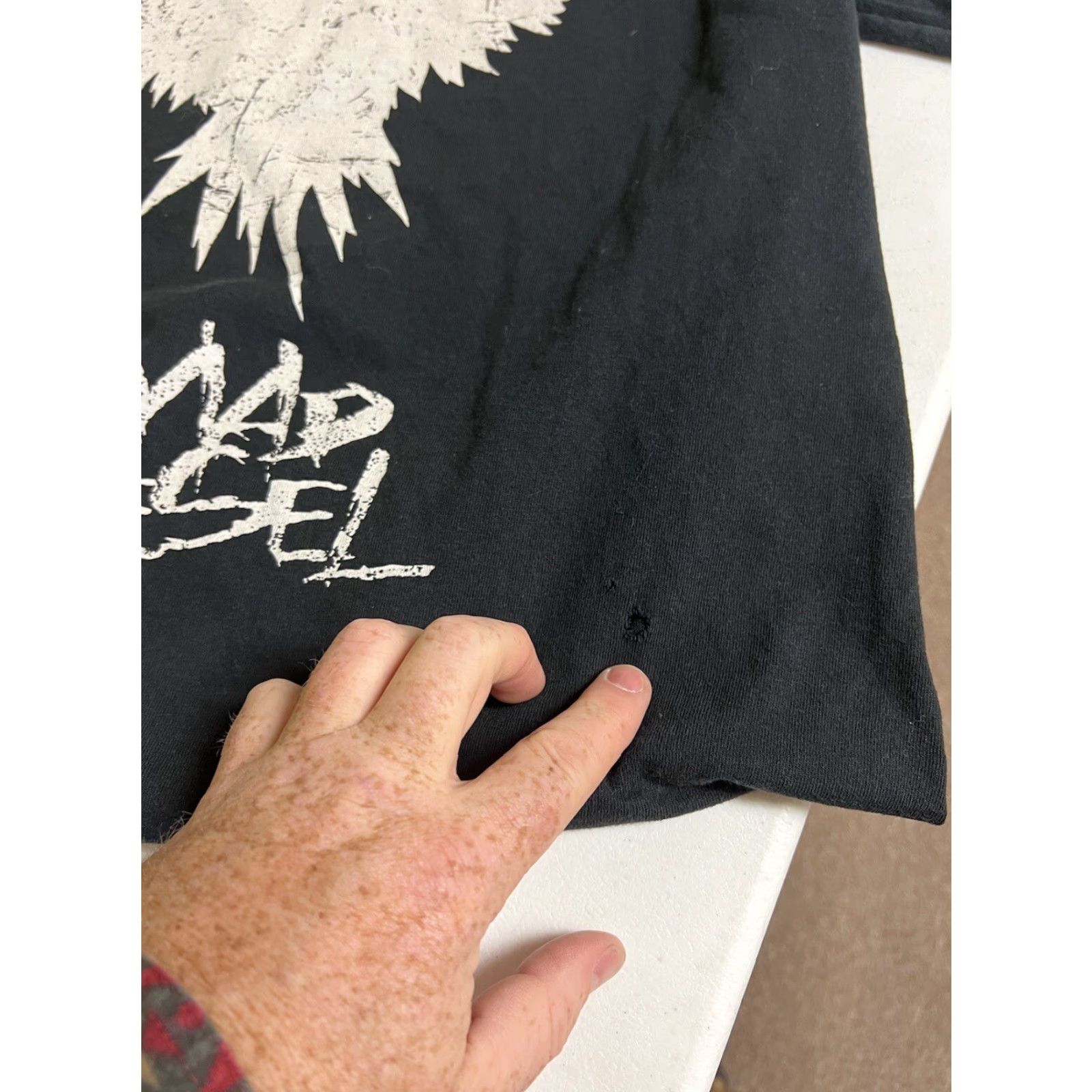 Diesel Mad Diesel Band T-shirt Black Short Sleeve Crew Neck Men L Vintage No* Size US L / EU 52-54 / 3 - 3 Thumbnail