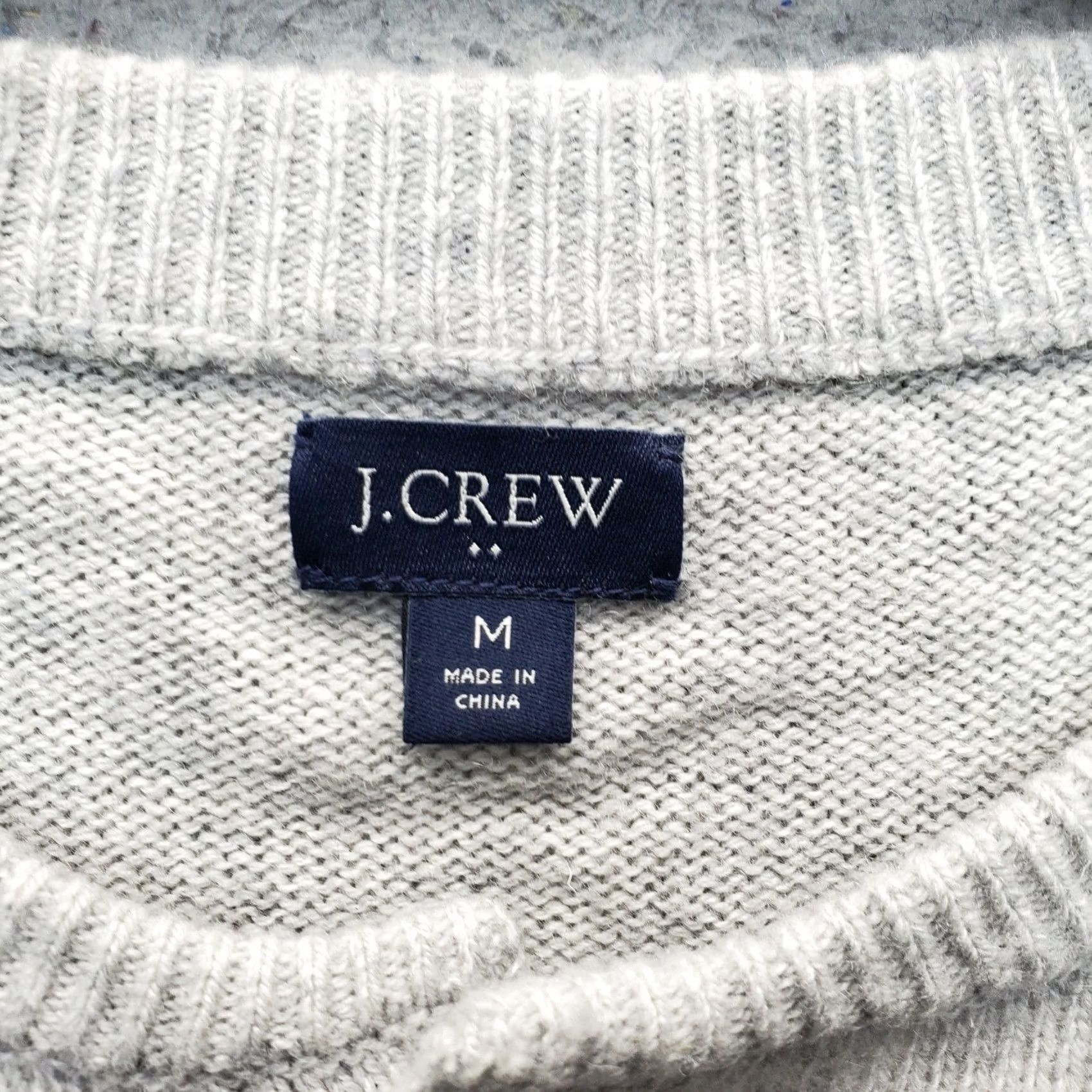 J.Crew J.CREW Henley Sweater Mens M Gray Lambswool Raglan Pullover Size US M / EU 48-50 / 2 - 5 Thumbnail