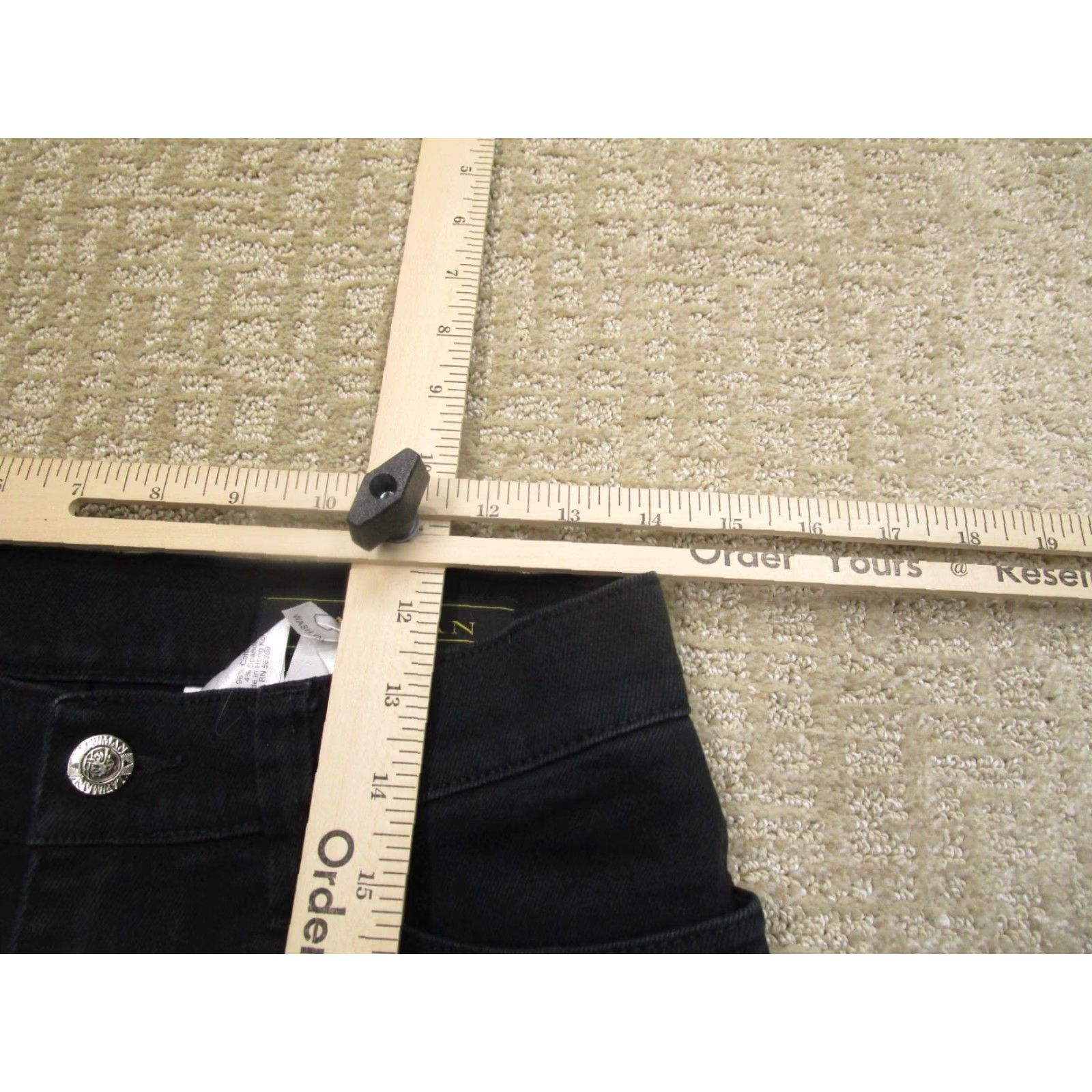 Vintage VINTAGE Lawman Jeans Women 5 Black High Rise Bootcut Pants Western 90s Retro Cowboy Damaged Back Patch 28 Size 28" / US 6 / IT 42 - 6 Thumbnail