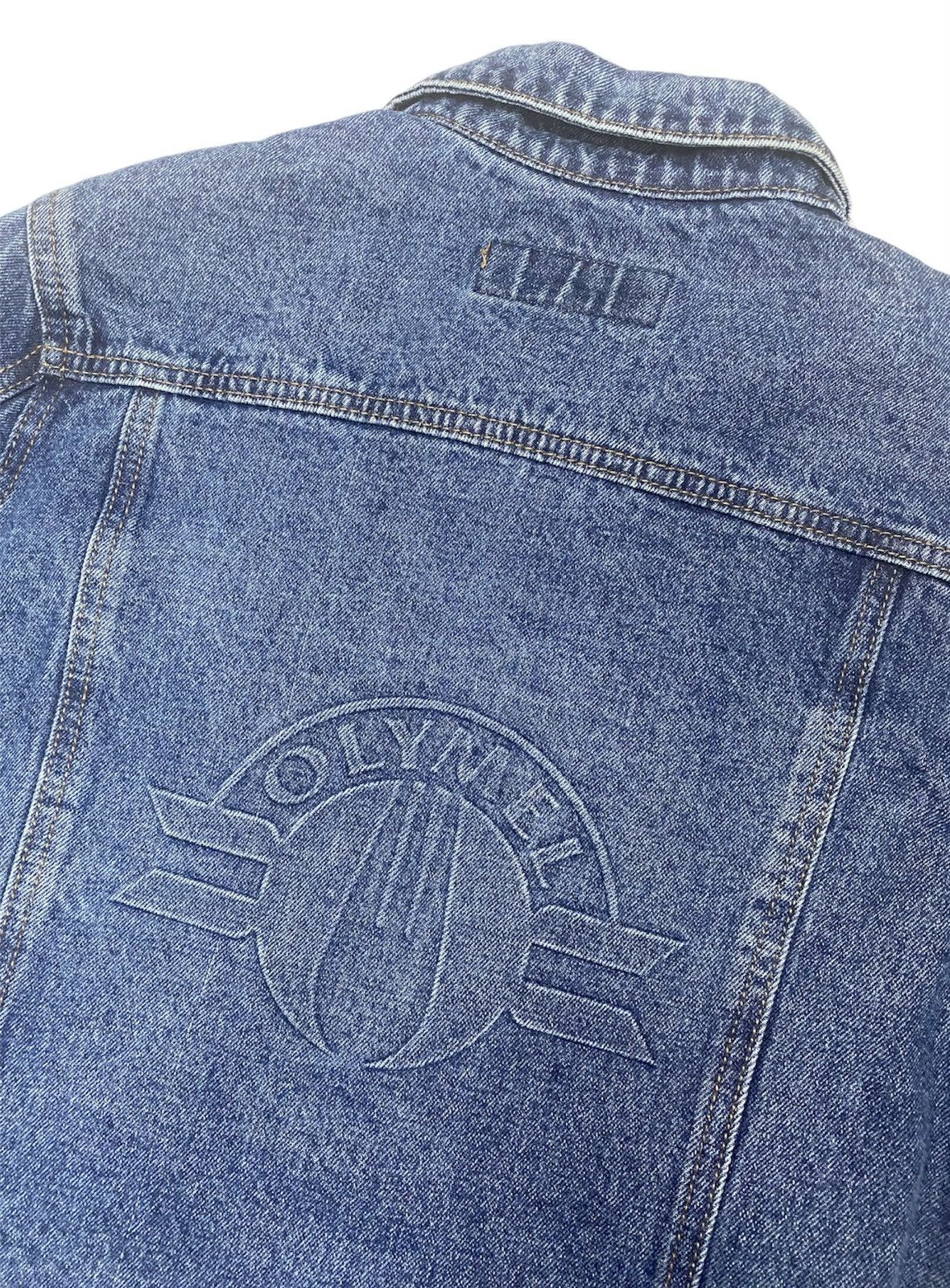 Port Authority × Vintage Vintage Y2K 00’s Crazy Streetwear Denim Jacket S Size US S / EU 44-46 / 1 - 3 Thumbnail