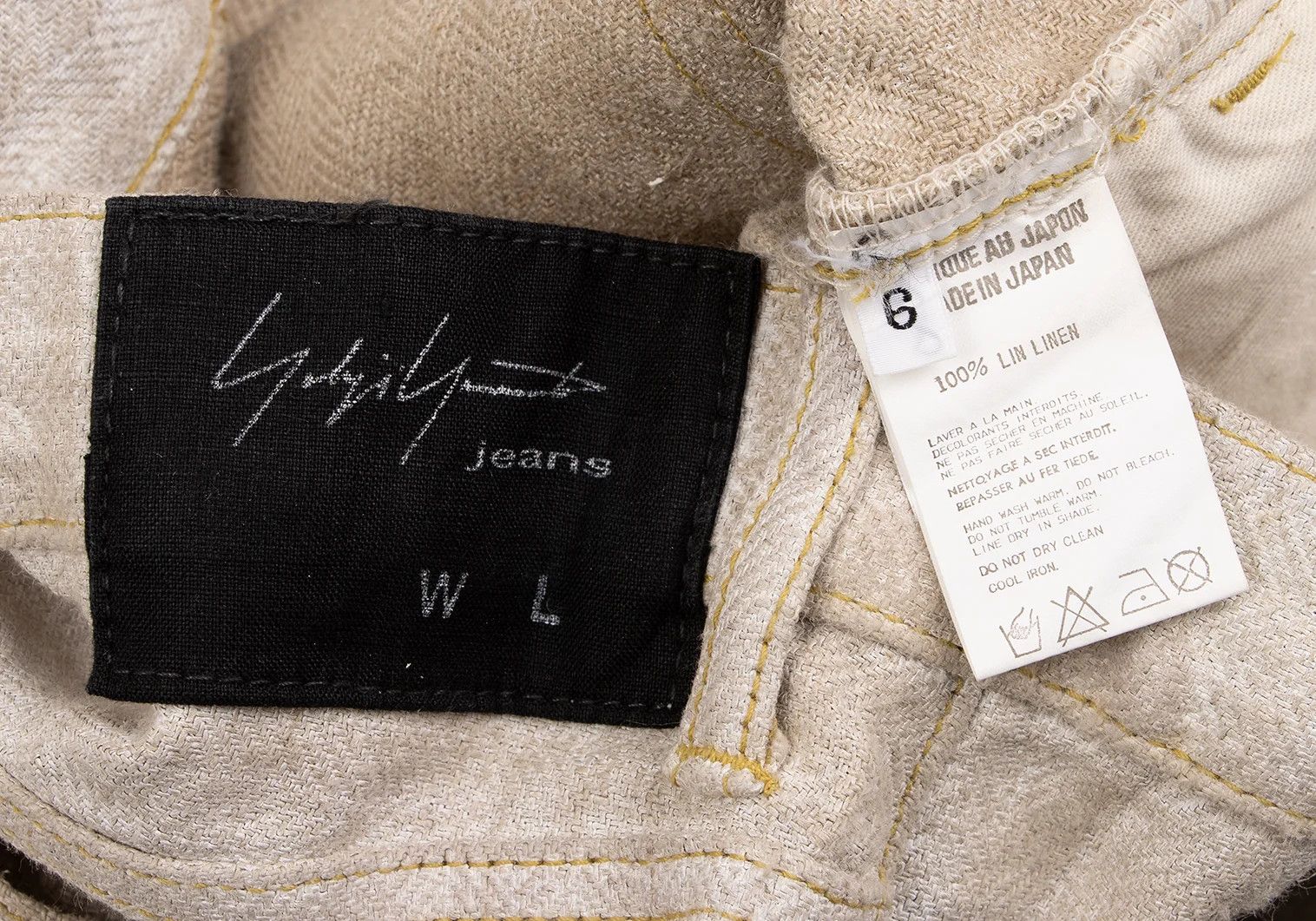 Yohji Yamamoto Yohji Yamamoto Pigment Print Linen Pants Size US 36 / EU 52 - 19 Thumbnail