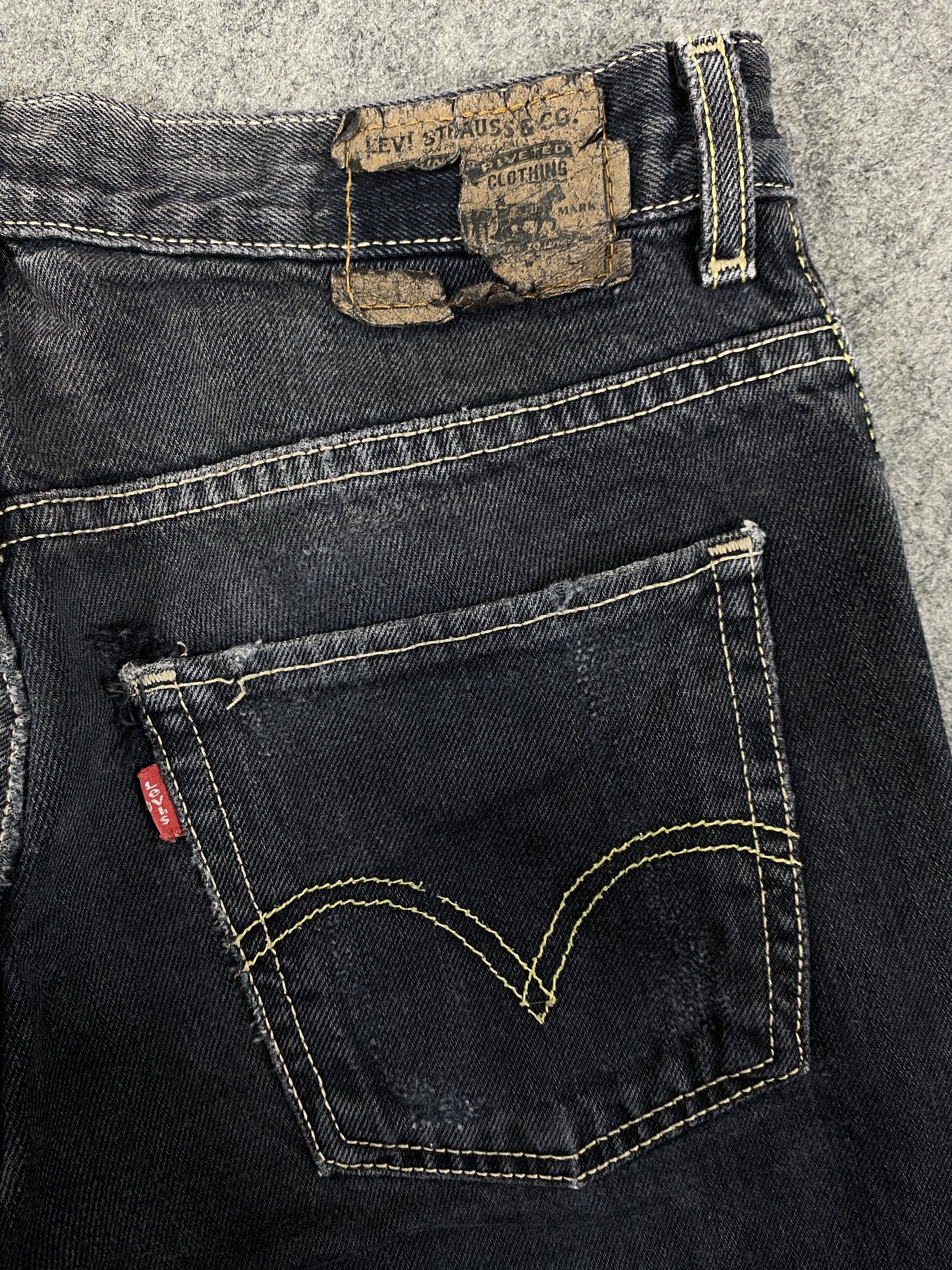 Levi's Black Vintage Levi's 511 Jeans 30x29.5 Denim- JN3337 Size US 30 / EU 46 - 11 Thumbnail