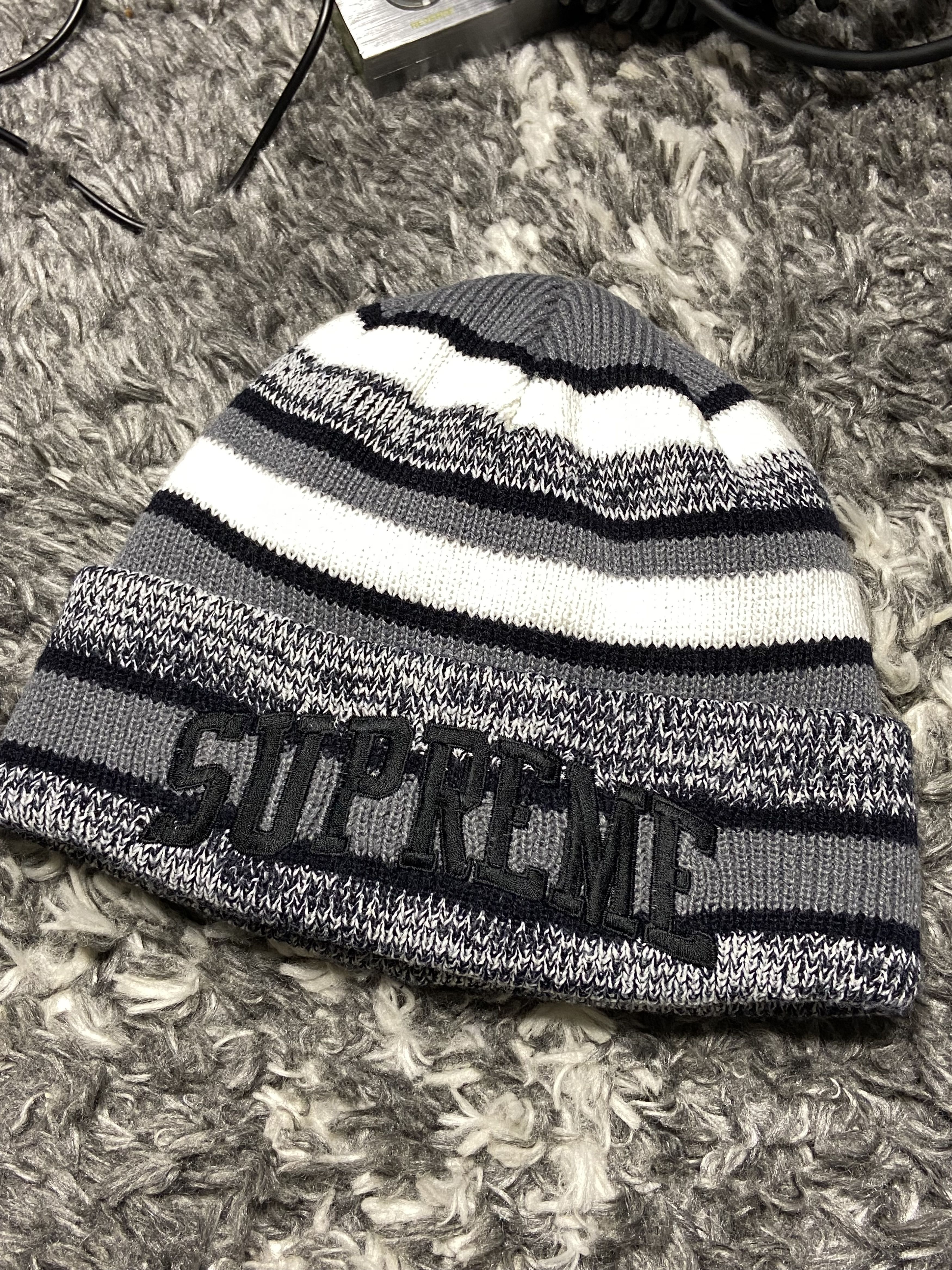 Supreme Supreme Heather Stripe Beanie Size ONE SIZE - 2 Thumbnail