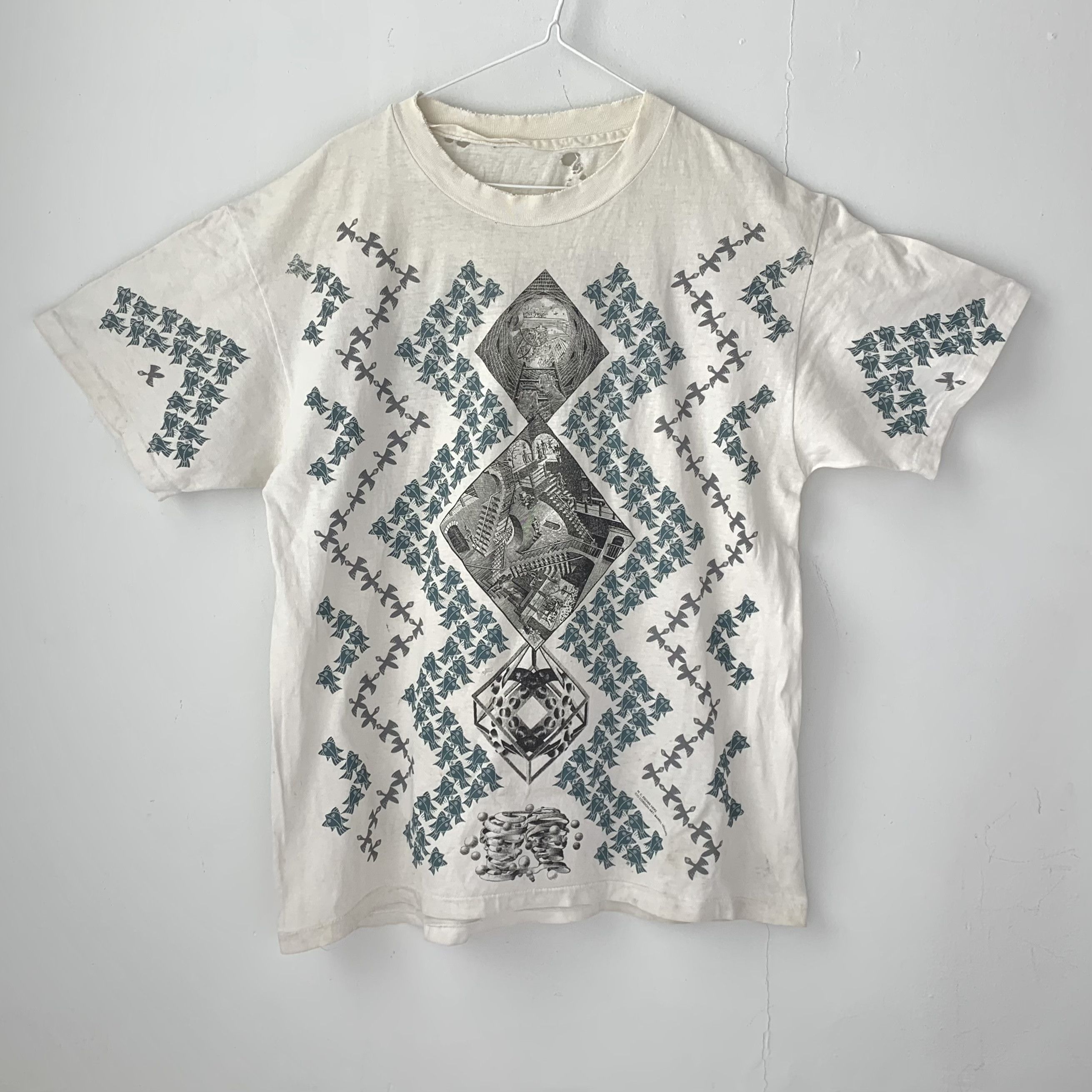 Other vintage ‘90s single stitch rare M.C. Escher print t-shirt Size US M / EU 48-50 / 2 - 1 Thumbnail