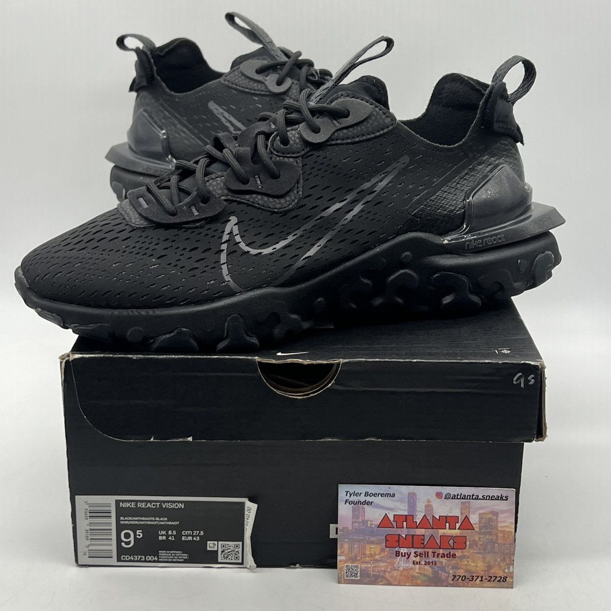 Nike react vision black anthracite best sale