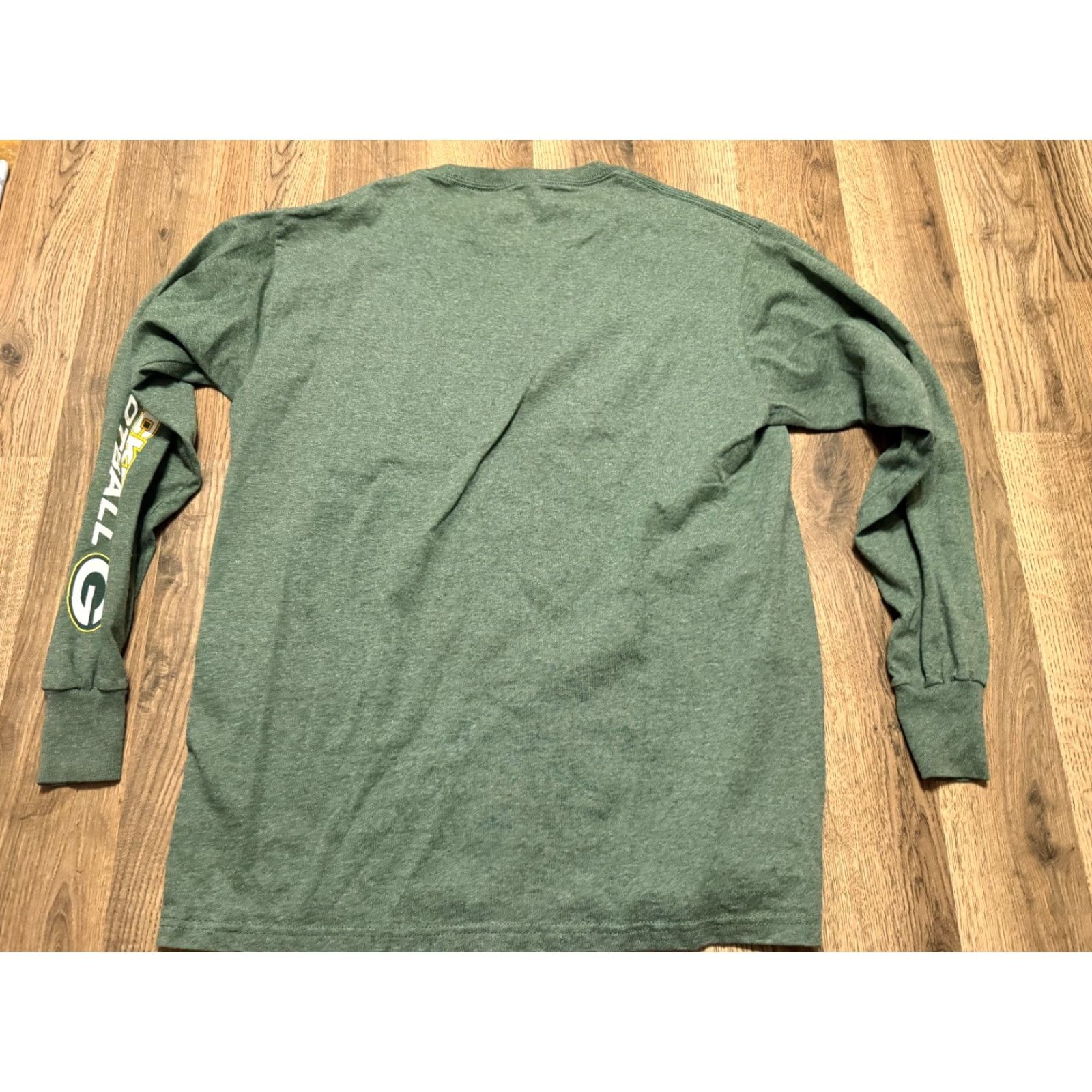 NFL NFL Team Apparel Shirt Men Long Sleeve Wisconsin Green Bay Packers Medium Green Crew Neck Size US M / EU 48-50 / 2 - 2 Thumbnail