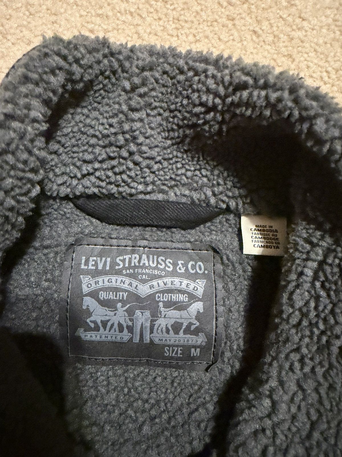 Levi's Levi’s Sherpa Jacket Black Size US M / EU 48-50 / 2 - 3 Thumbnail