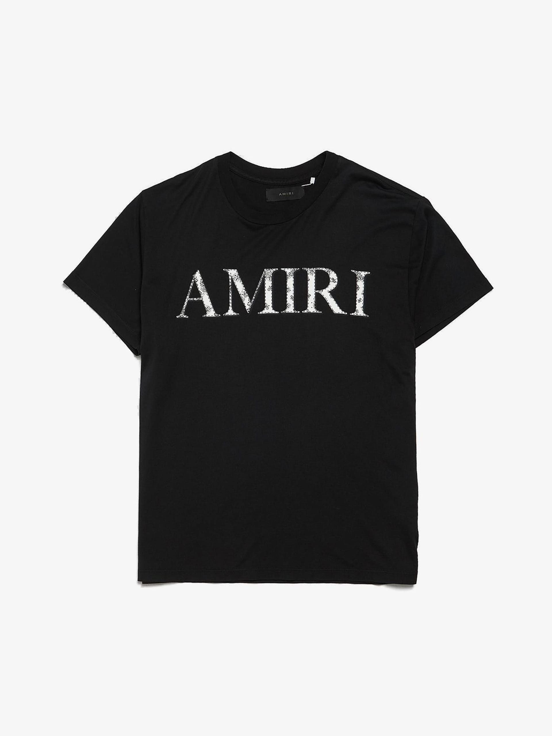 Amiri Black Cotton Front Logo Printed T-Shirt Size US M / EU 48-50 / 2 - 1 Thumbnail