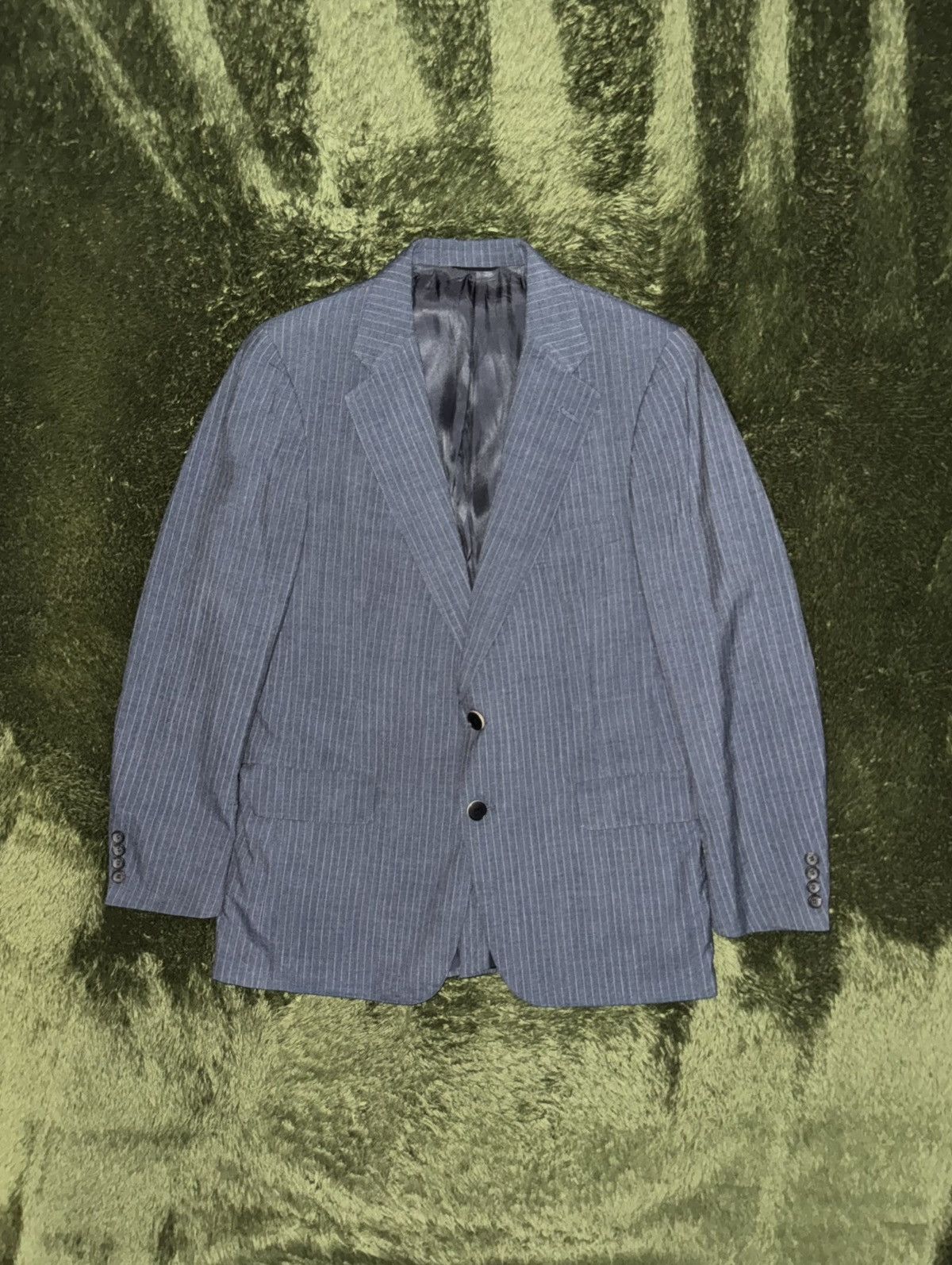 Chaps Ralph Lauren CHAPS Ralph Lauren Tailor Made Made in USA Stripe Blazer Size US L / EU 52-54 / 3 - 1 Thumbnail