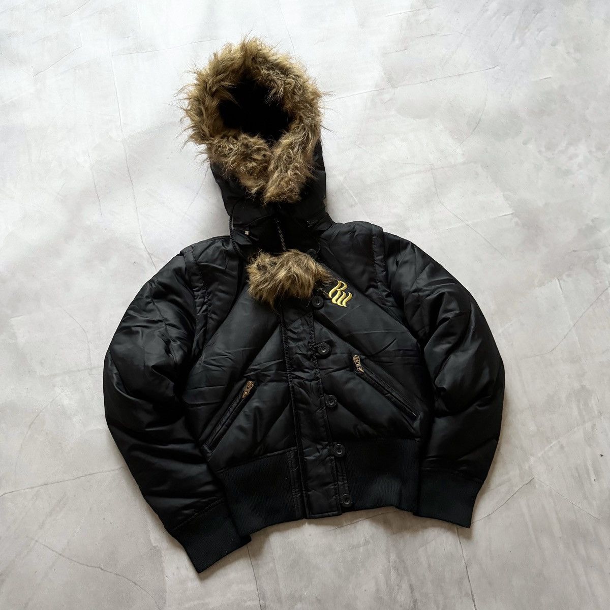 Hysteric Glamour × Undercover Rocawear Bomber Jacket Vest Fur LGB If Six Was Nine Vibe Size S / US 4 / IT 40 - 4 Thumbnail