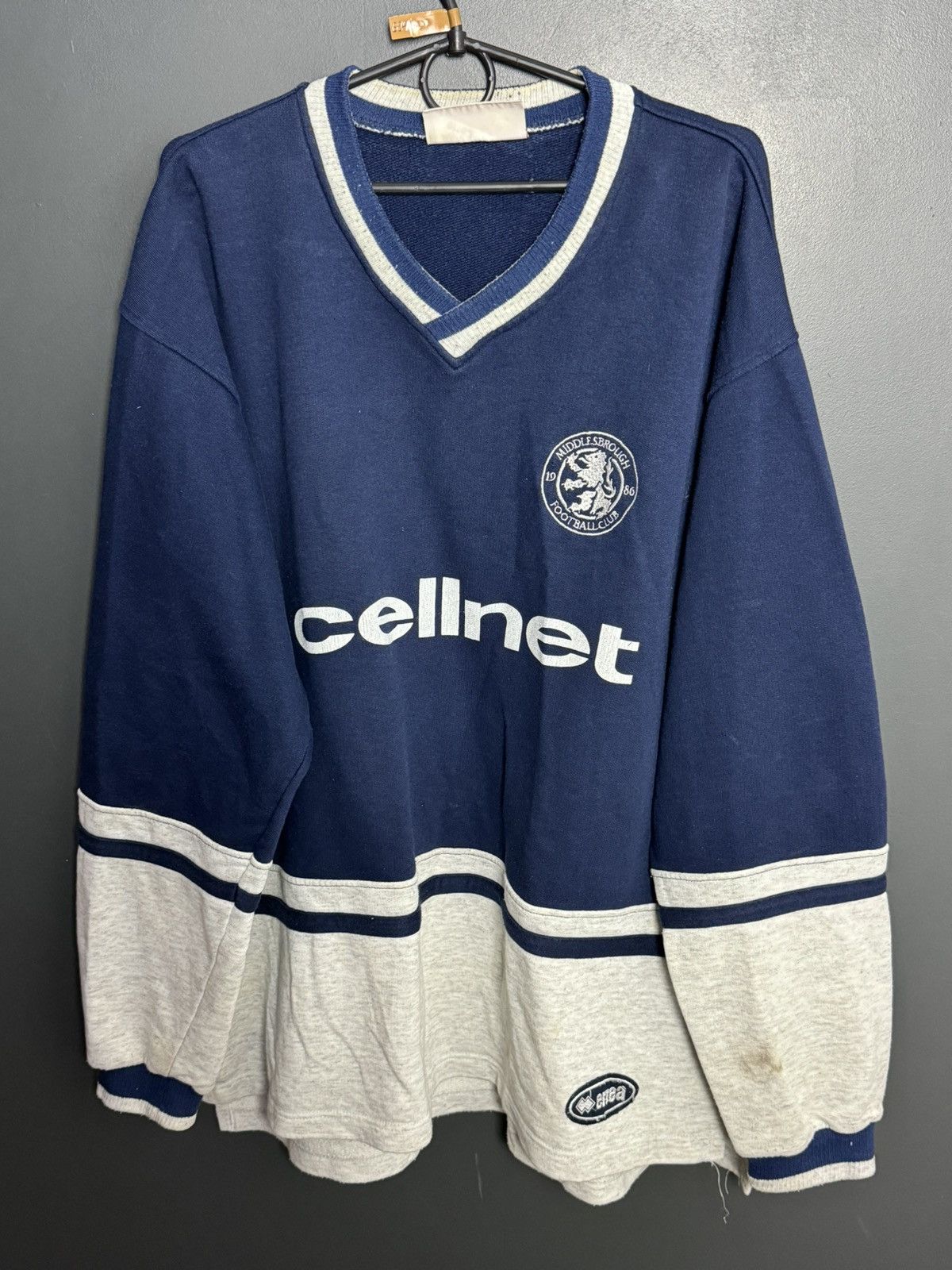 Errea Vintage Middlesbrough Training Football Sweatshirt Size US XXL / EU 58 / 5 - 1 Thumbnail