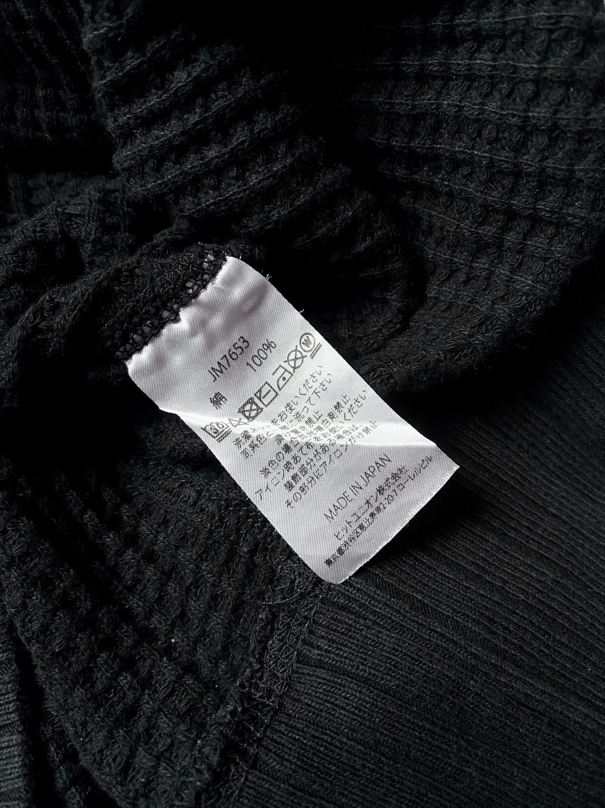 Japanese Brand Jackman waffle midneck black sweatshirt Size US M / EU 48-50 / 2 - 14 Thumbnail