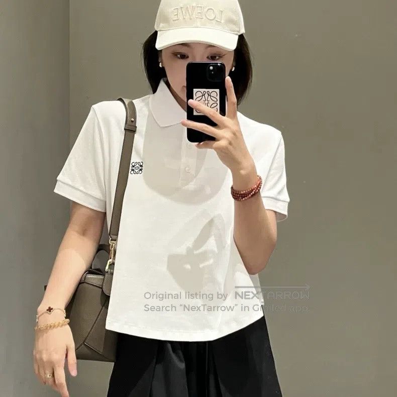 Loewe Loewe Loose short-sleeved top with logo Size XS / US 0-2 / IT 36-38 - 7 Thumbnail