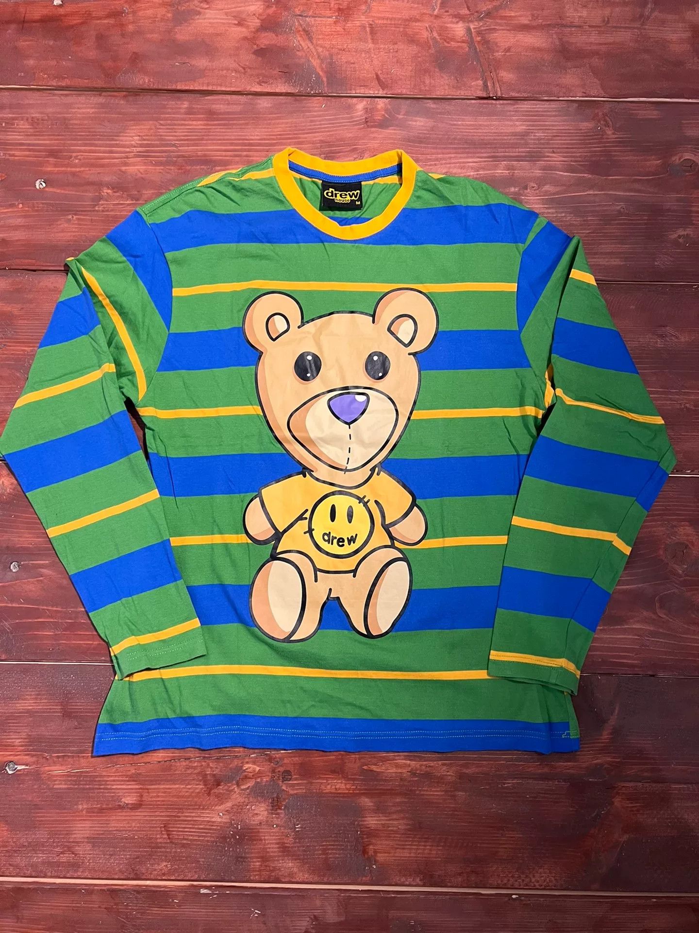 Drew House drew house striped bear long sleeve shirt Size US M / EU 48-50 / 2 - 1 Thumbnail