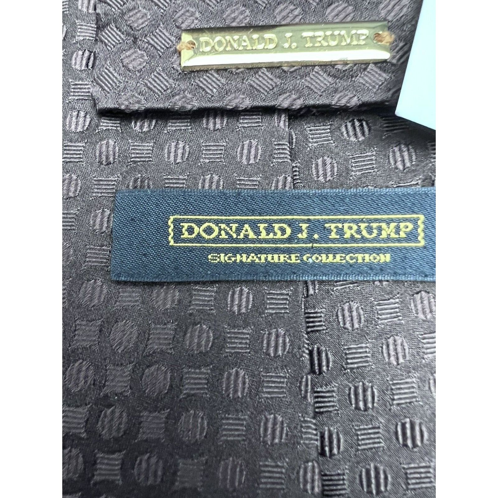 Donald Trump Donald J. Trump Signature Collection Mens Tie Brown Size ONE SIZE - 3 Thumbnail