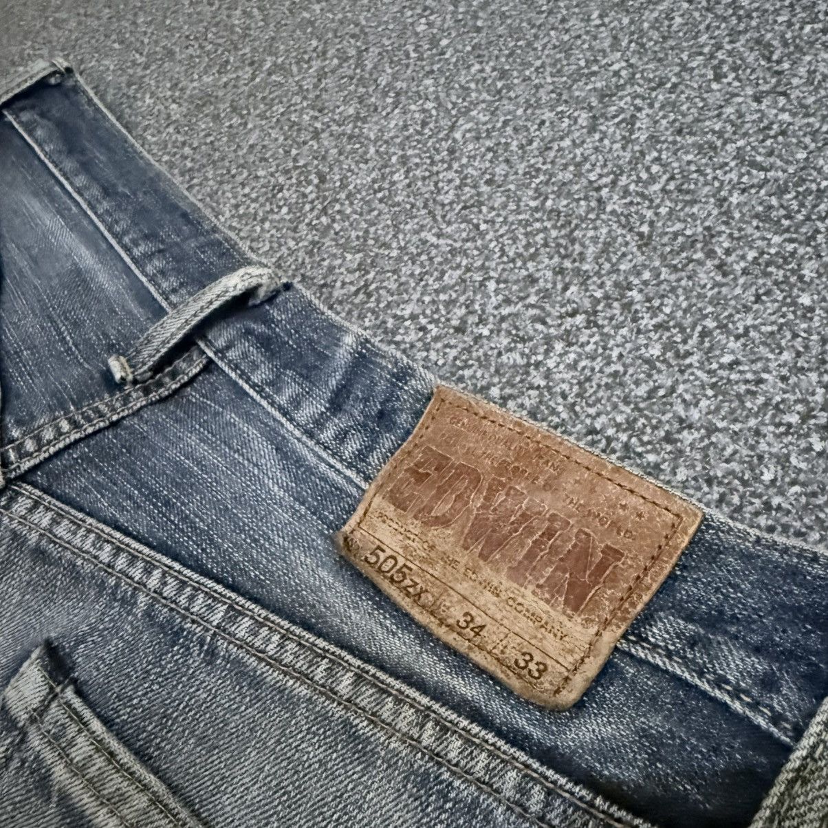 Kapital 🇯🇵 Vintage Selvedge 90s Edwin 505zx Faded Aging Denim Size US 34 / EU 50 - 9 Thumbnail