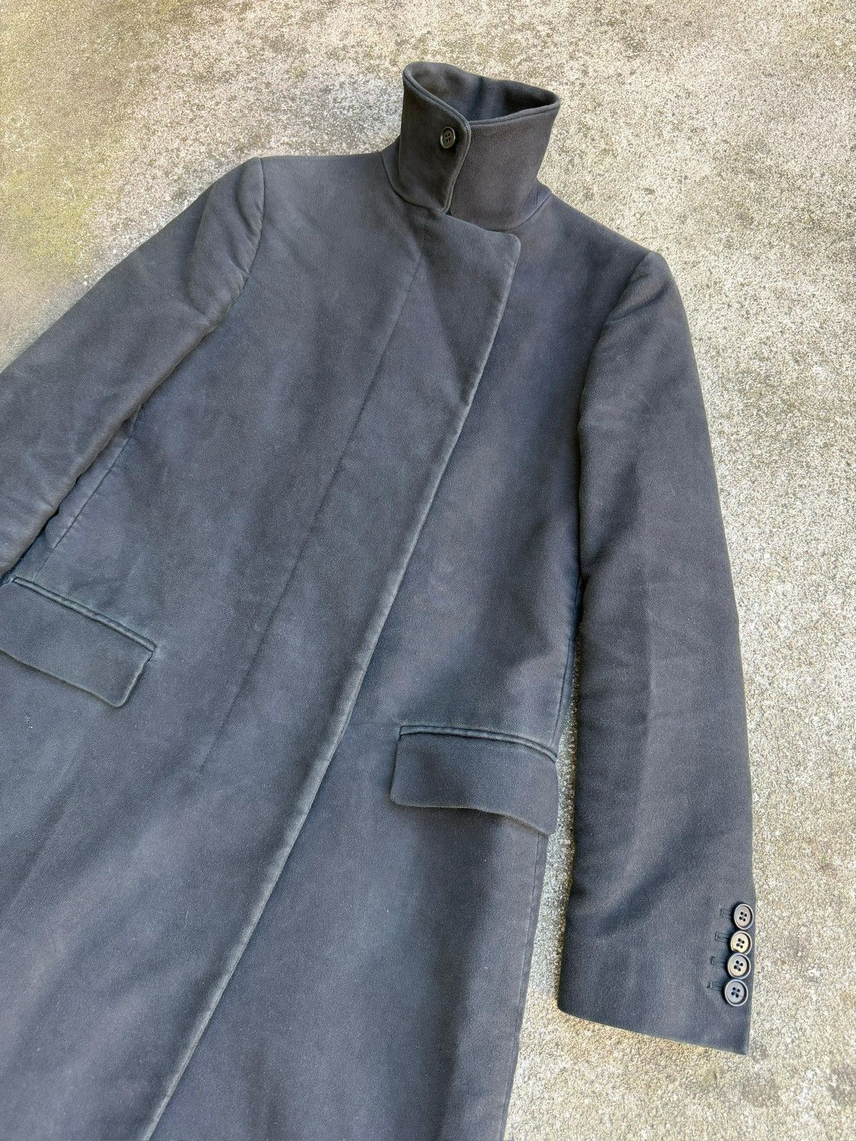 Helmut Lang Helmut Lang 2003 funnel neck brushed wool coat Size US XS / EU 42 / 0 - 10 Thumbnail
