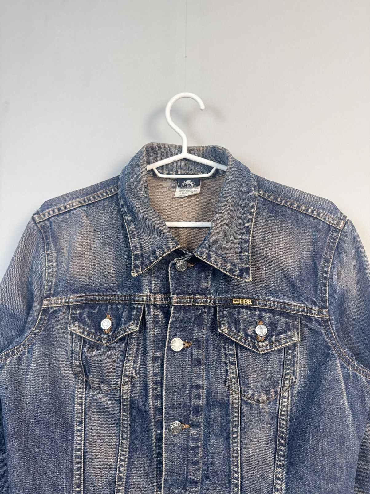 Diesel × Japanese Brand × Vintage Vintage Diesel 90s y2k denim Faded jacket Size M / US 6-8 / IT 42-44 - 14 Thumbnail