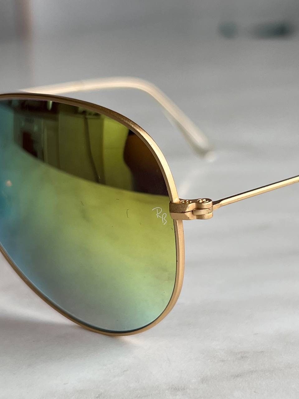 RayBan Vintage Ray Ban Aviator Gold Frame Sunglasses Size ONE SIZE - 2 Thumbnail
