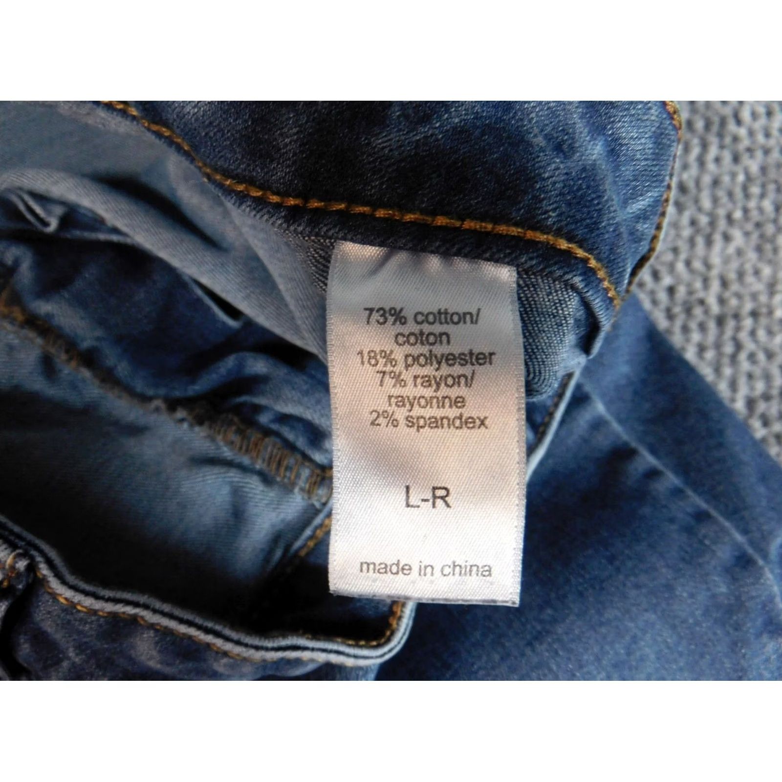 Vintage Maurices Womens Jeans Regular Large Blue Skinny Ankle Zip Denim Size 36" / US 14 / IT 50 - 5 Thumbnail
