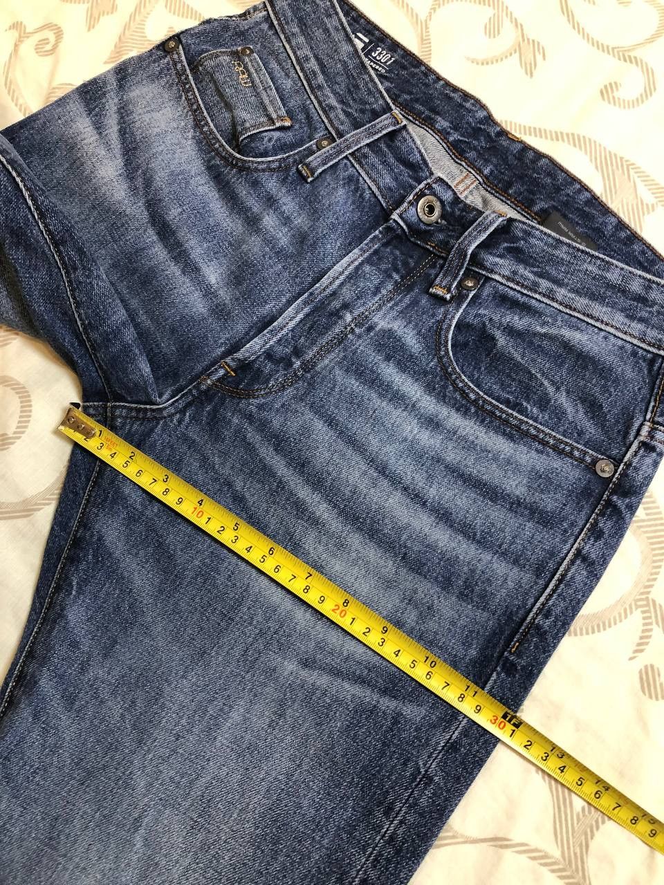 G-Star G STAR RAW 3301 Regular Tapered Jeans Button Fly Size US 29 - 15 Thumbnail