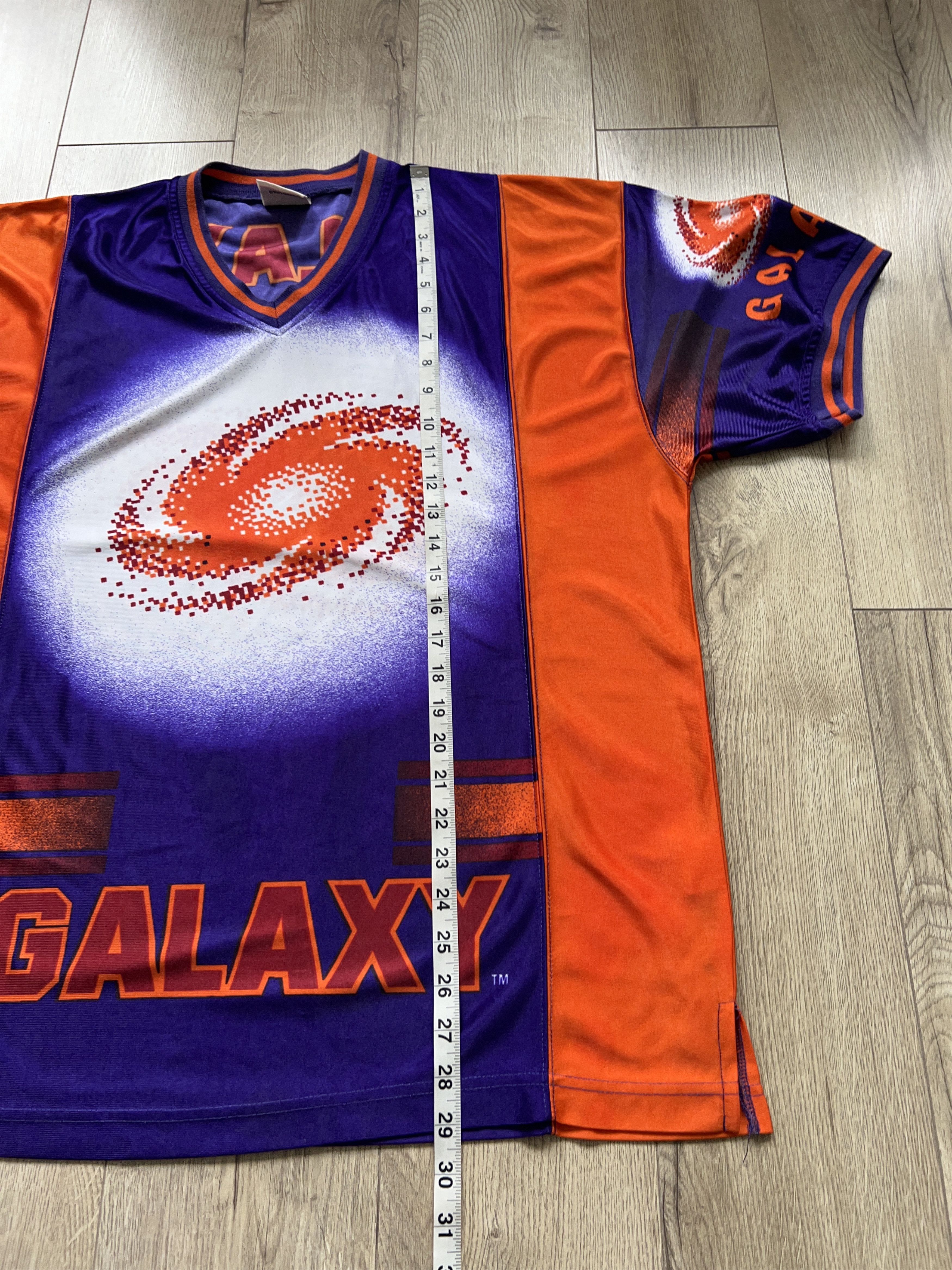 NFL × Vintage Frankfurt Galaxy Nutmeg Mills American Football Jersey Size US L / EU 52-54 / 3 - 6 Thumbnail