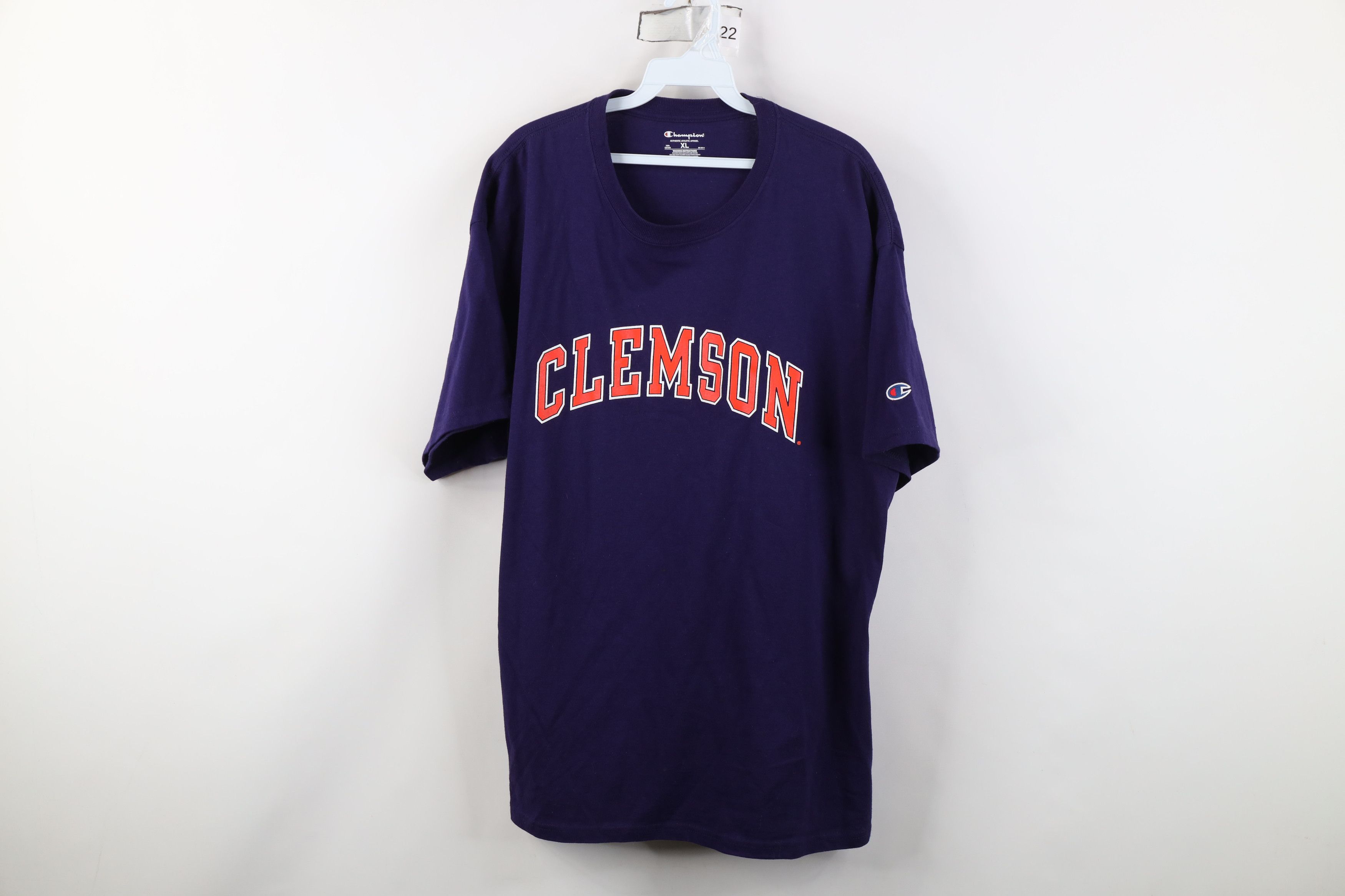 Champion Vintage Y2K Champion Clemson University Short Sleeve T-Shirt Size US XL / EU 56 / 4 - 1 Thumbnail