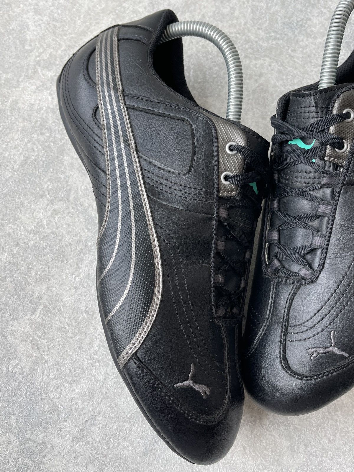 Puma 2012 PUMA Driving Sneakers Black Silver Y2K Gorpcore Cyber Size US 9 / IT 39 - 3 Thumbnail