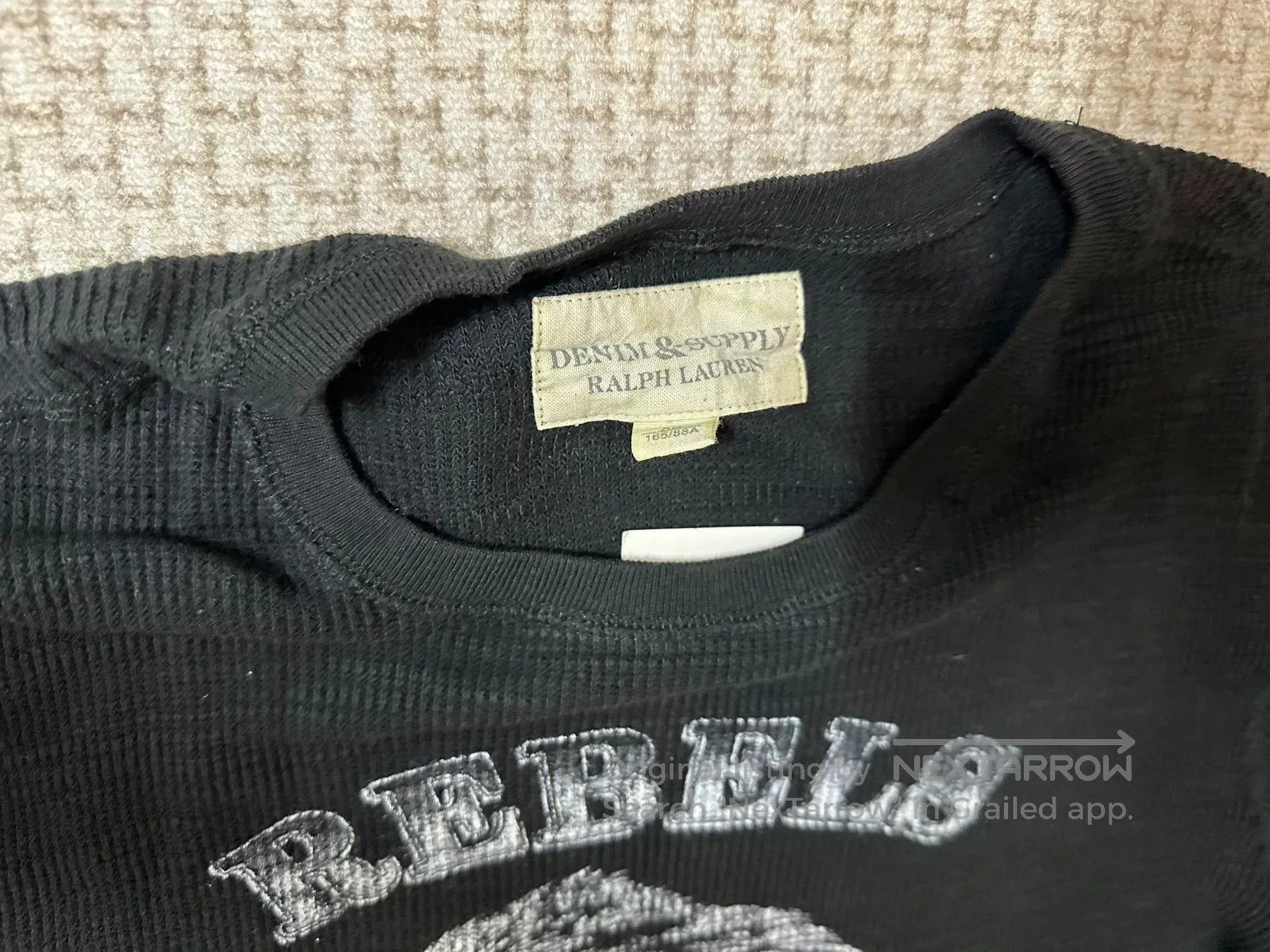 Denim & Supply Ralph Lauren Ralph Lauren Denim Supply Eagle Print Waffle Sweatshirt. Size US XS / EU 42 / 0 - 4 Thumbnail