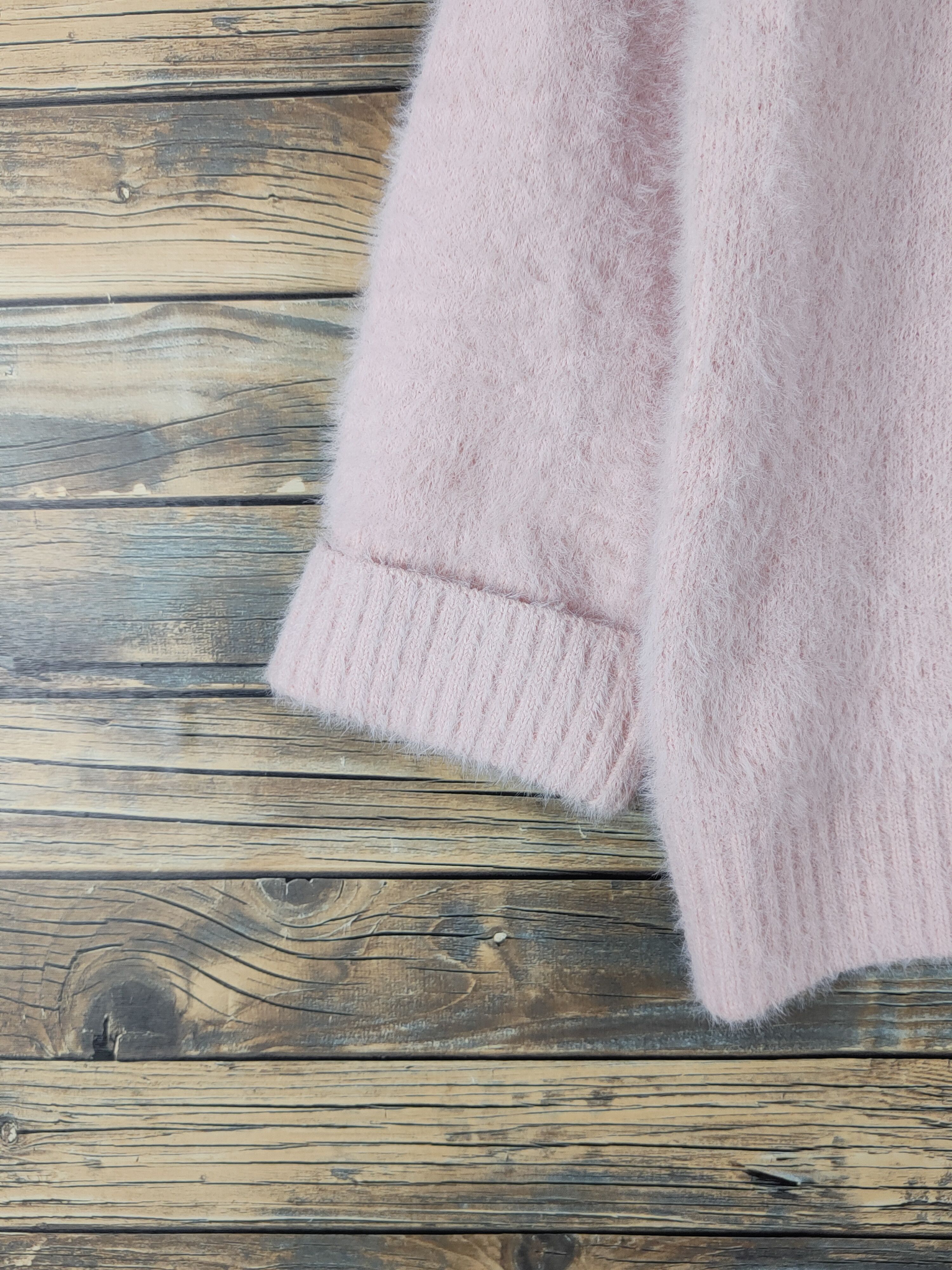 Japanese Brand L'eccove Peach Shag Shaggy Fur Mohair Knitwear #W1634 Size M / US 6-8 / IT 42-44 - 4 Thumbnail