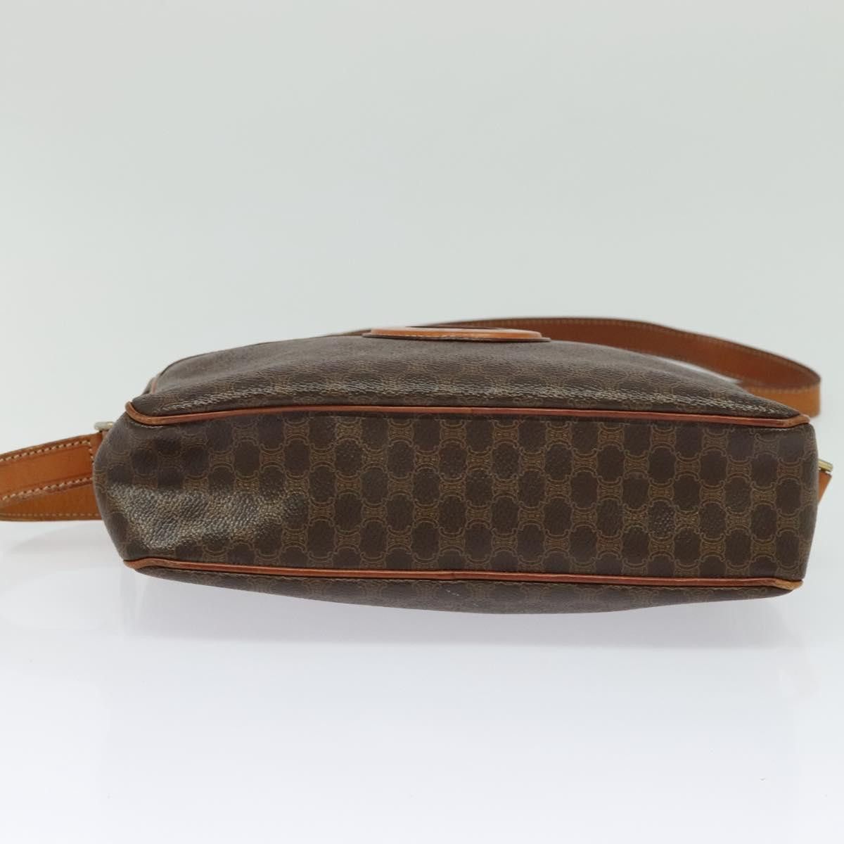 Celine CELINE Macadam Canvas Shoulder Bag Pvc Leather Brown Gold Size ONE SIZE - 9 Thumbnail