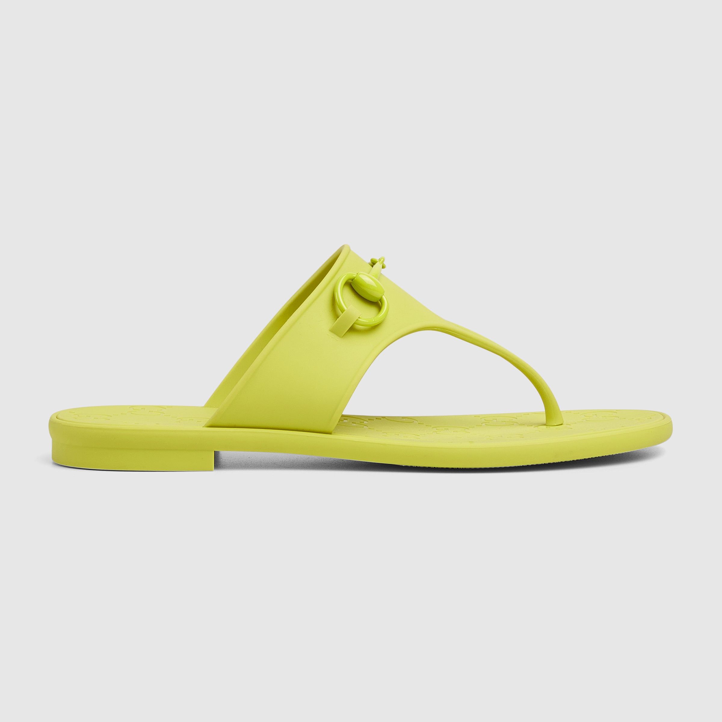 Gucci o1loc1c0326 780306 Women's Thong Sandals With Horsebit Size US 6 / IT 36 - 1 Thumbnail