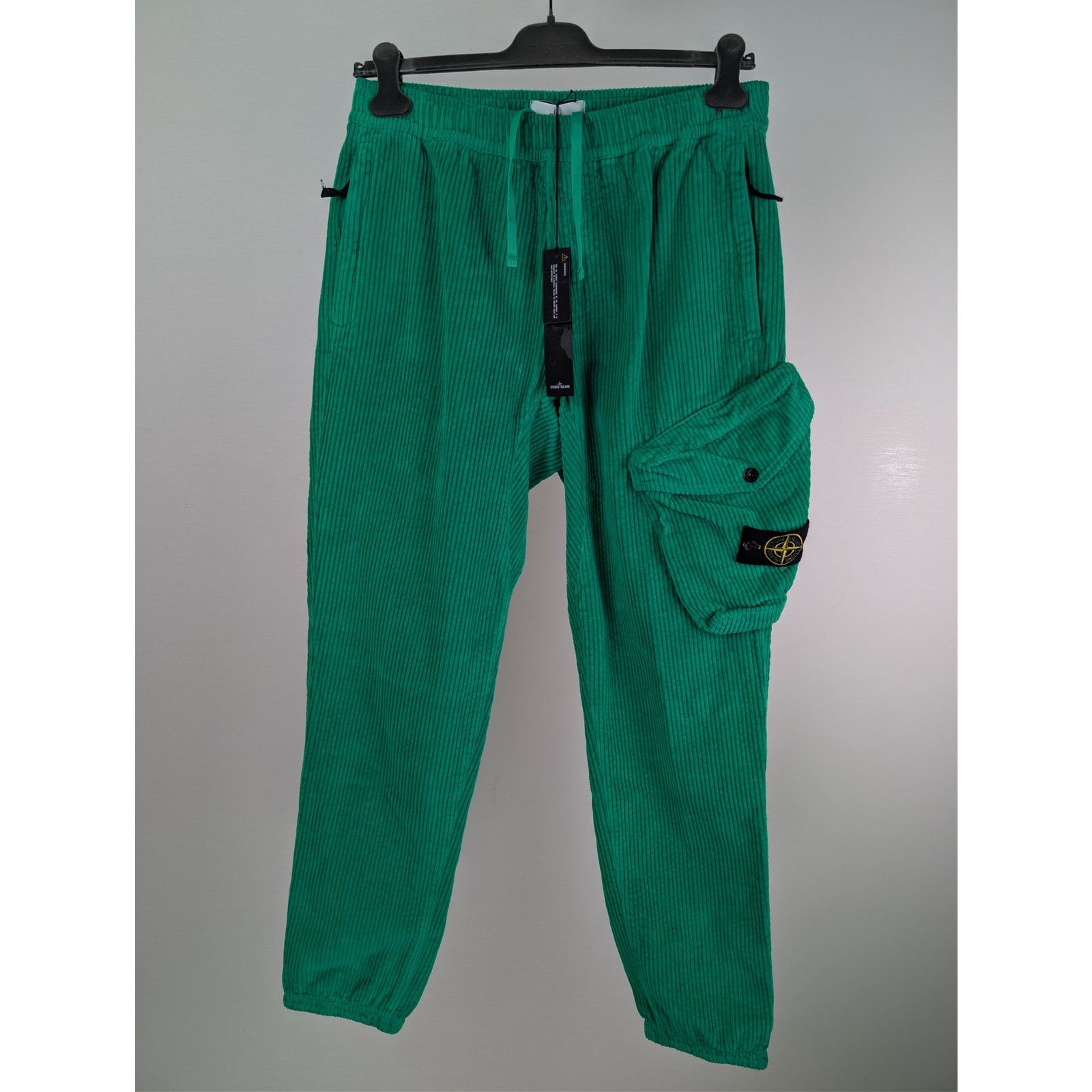 Stone Island o1rshd1 Pantalone Regular Junior corduroy cargo trousers Size US 33 - 1 Thumbnail