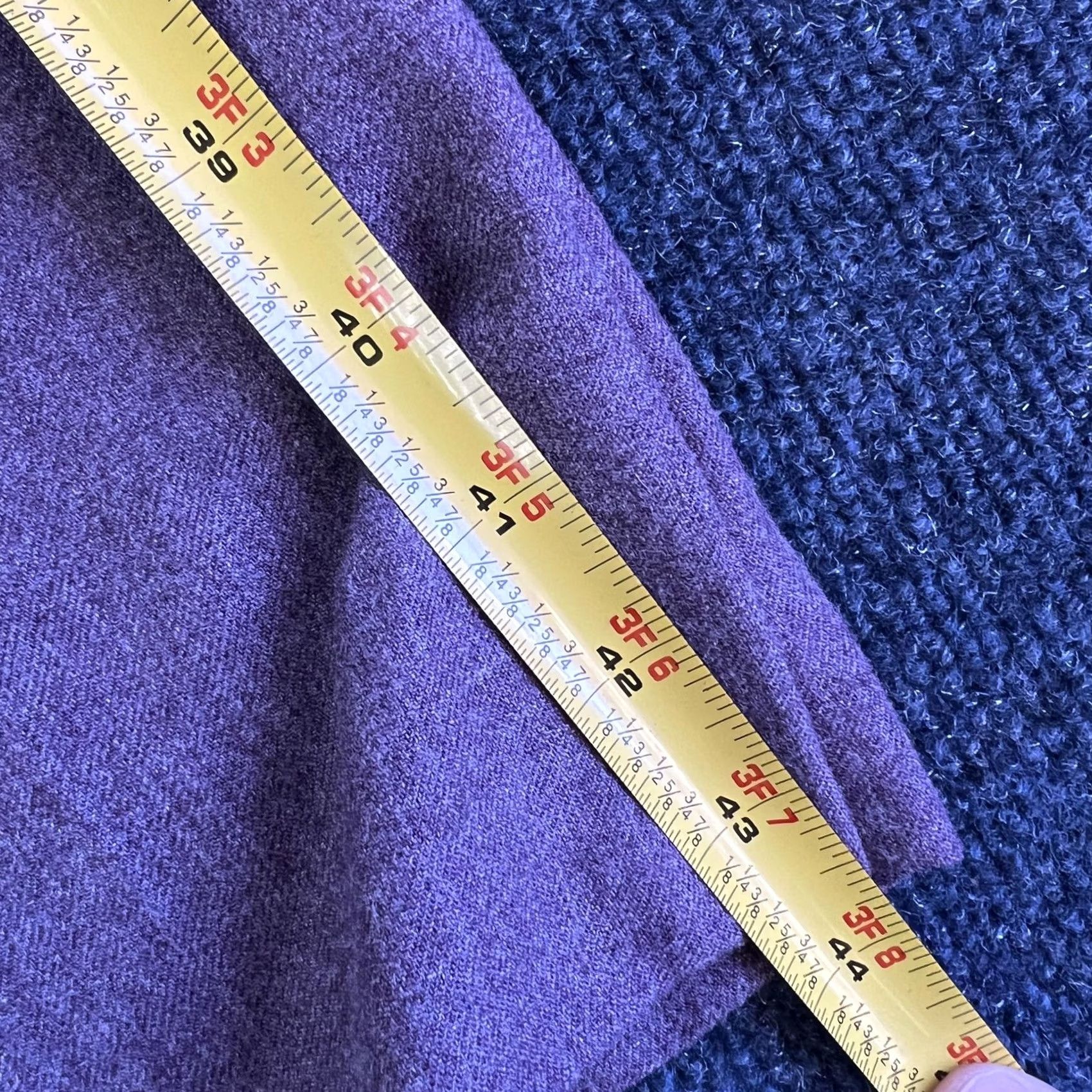 Vintage VINTAGE 90s Dress Pants Juniors 15/16 Purple Straight Leg Pleated Waist Size 36" / US 14 / IT 50 - 6 Thumbnail