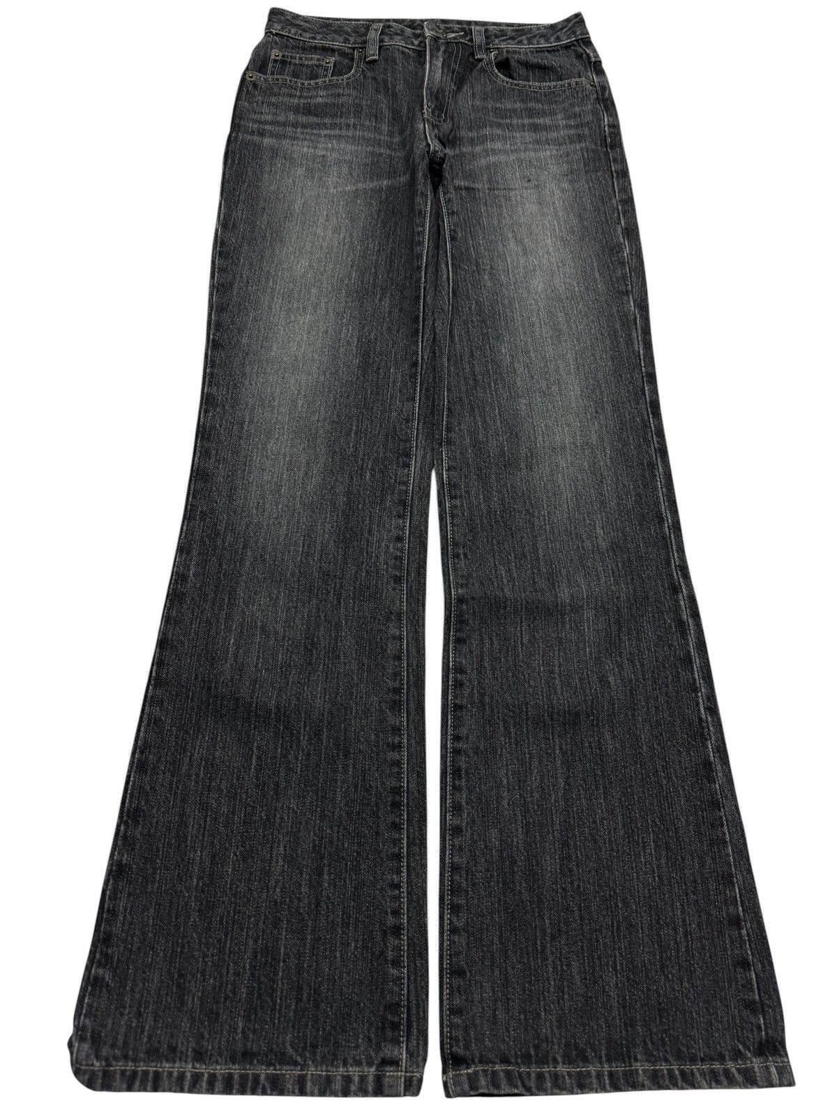 If Six Was Nine FLARED VINTAGE Y2K CLAWMARK WASHED BOOTCUT DENIM Size US 26 / EU 42 - 1 Thumbnail