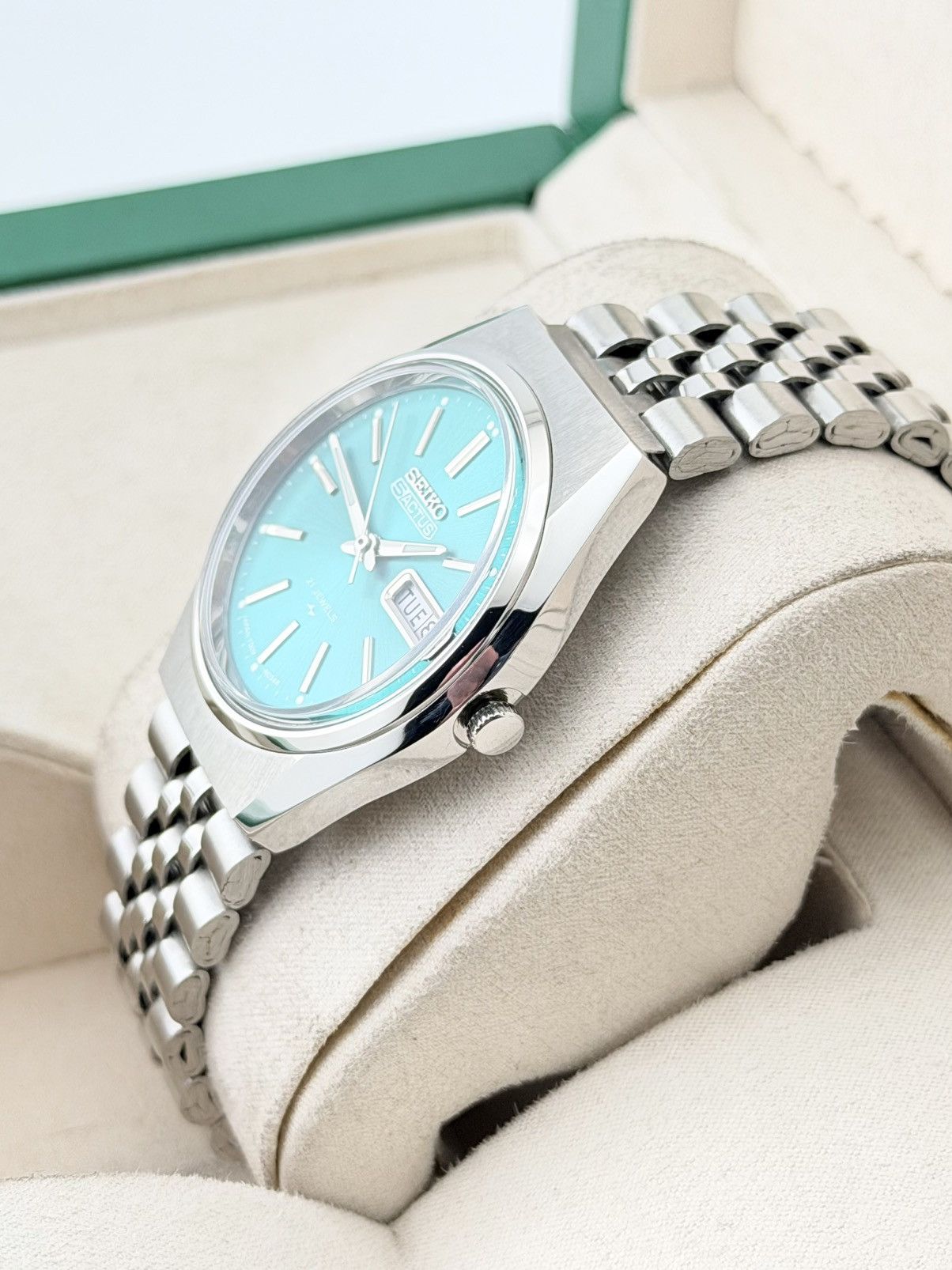 Seiko Seiko 5 Automatic Sea Green Dial 6309 Vintage Mens Watch Size 36 - 7 Thumbnail