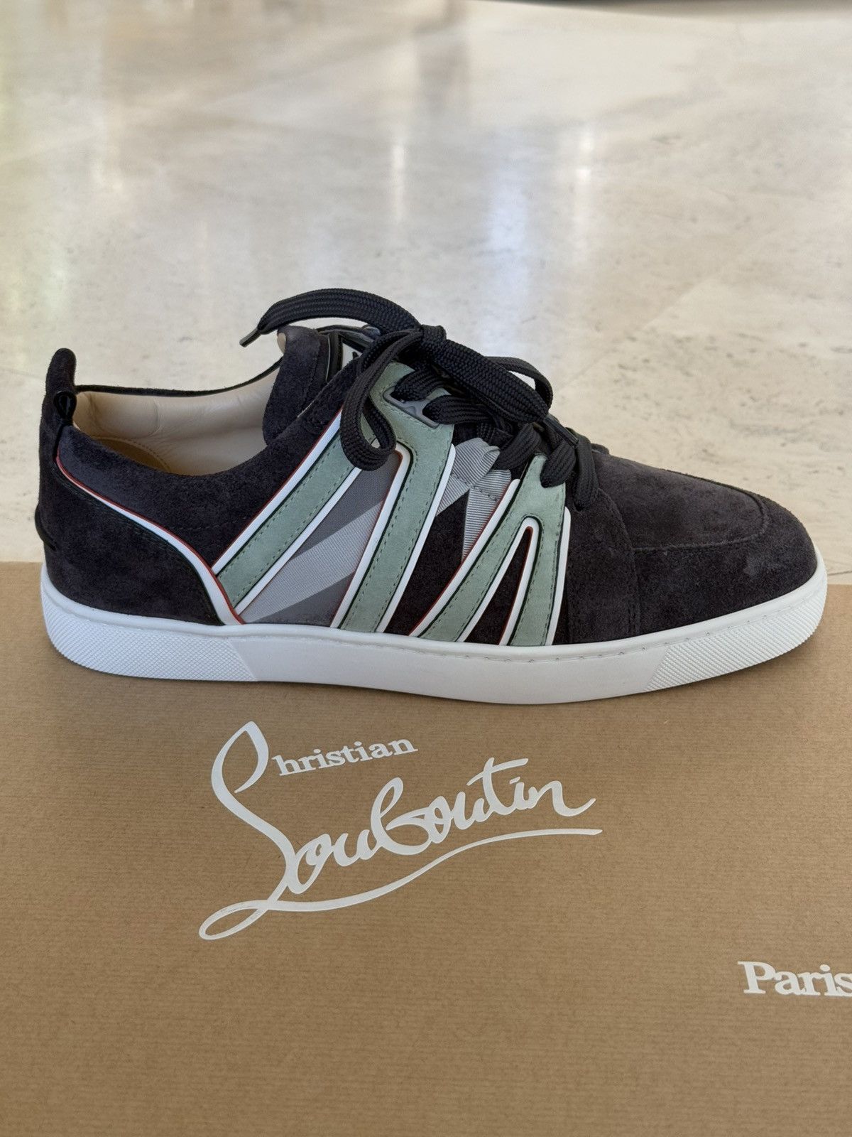 Christian Louboutin Christian Louboutin Navy Sneakers Size US 9 / EU 42 - 1 Thumbnail